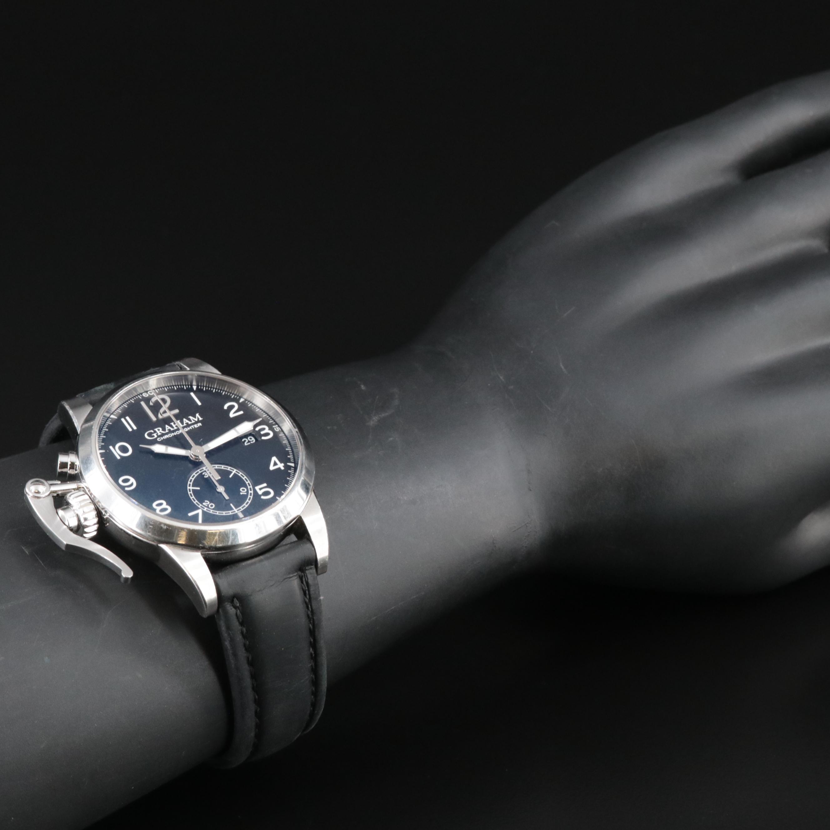 Graham Chronofighter Stainless Steel Chronograph Watch