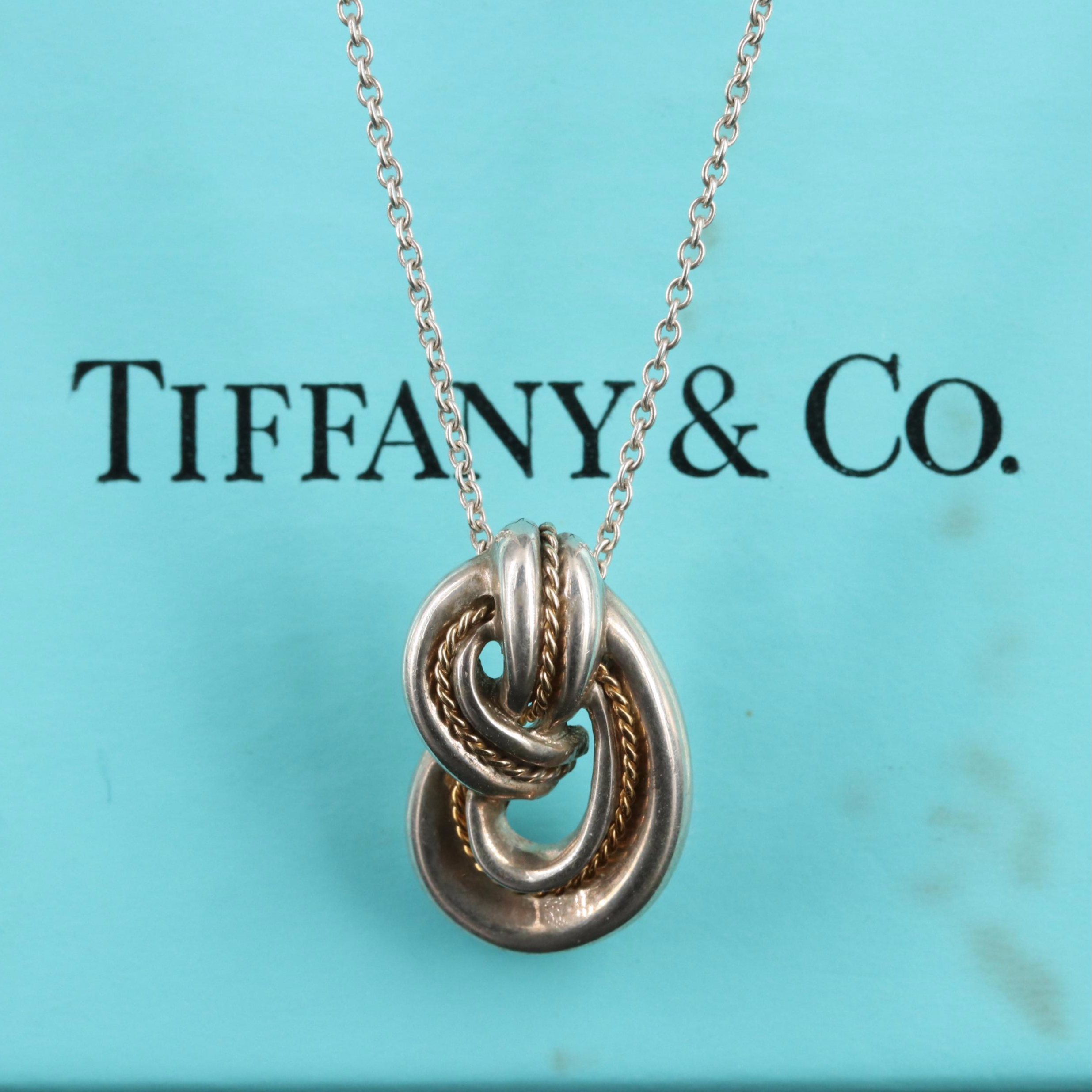 Tiffany & Co. Sterling Loop Necklace with 18K Accent