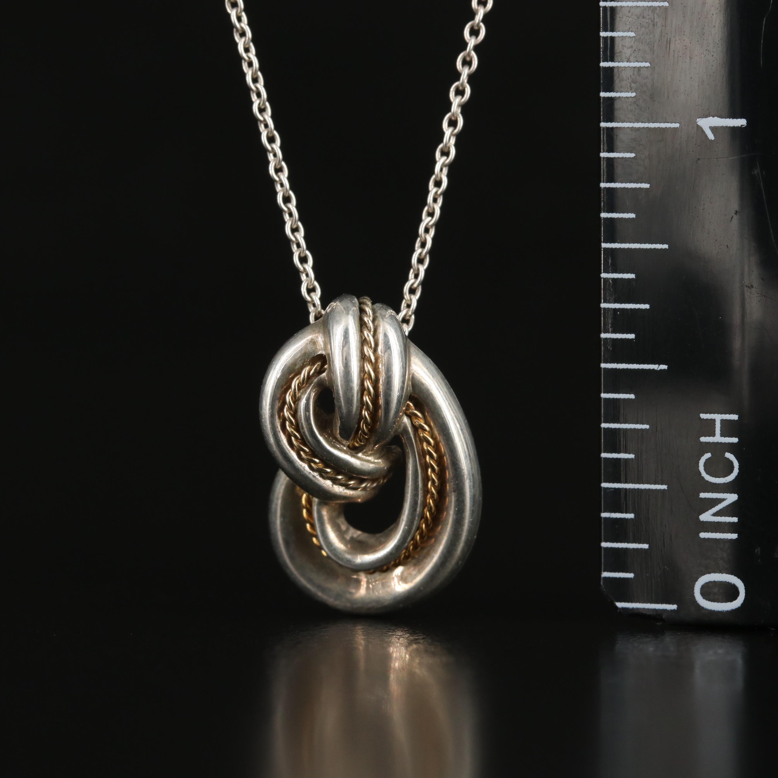 Tiffany & Co. Sterling Loop Necklace with 18K Accent