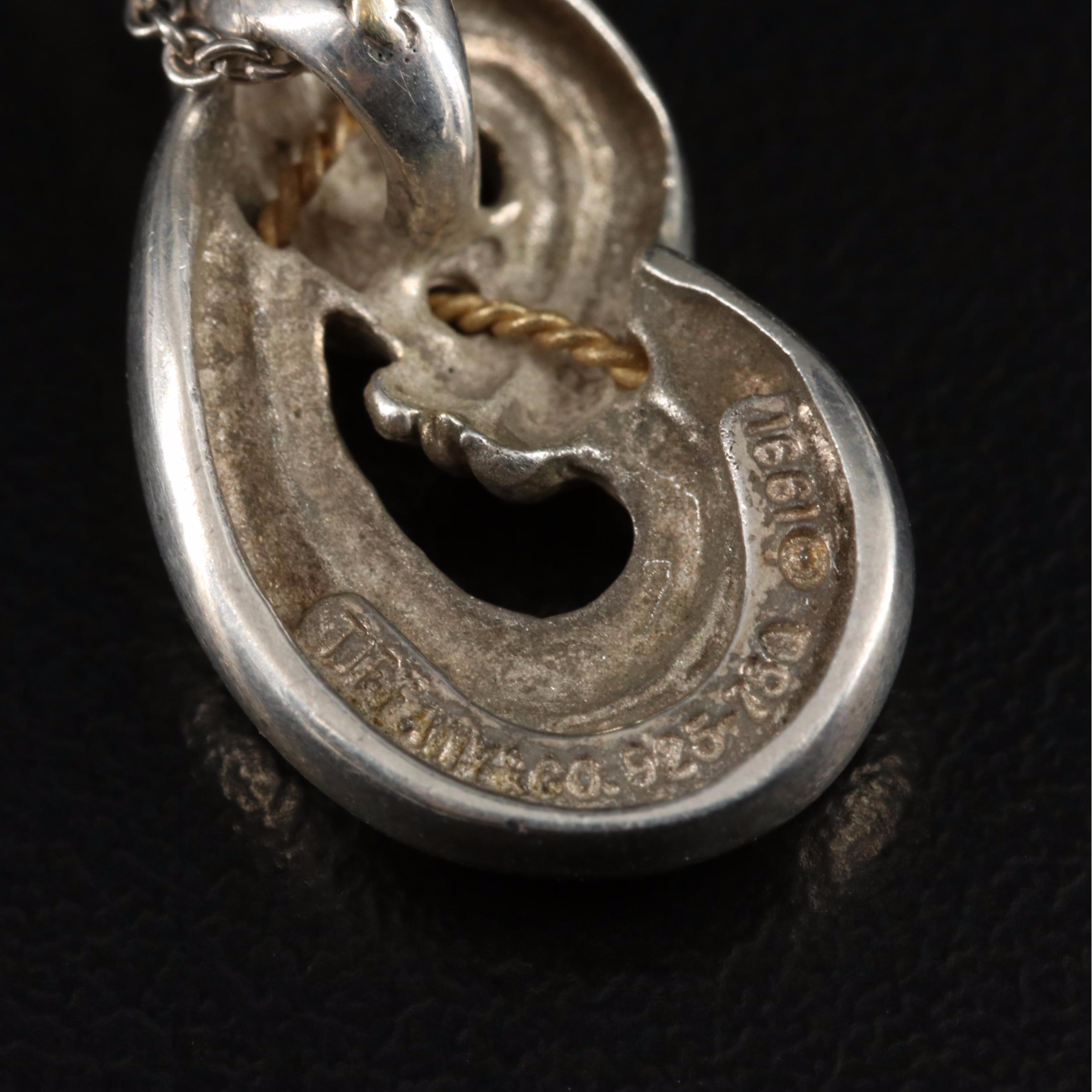 Tiffany & Co. Sterling Loop Necklace with 18K Accent