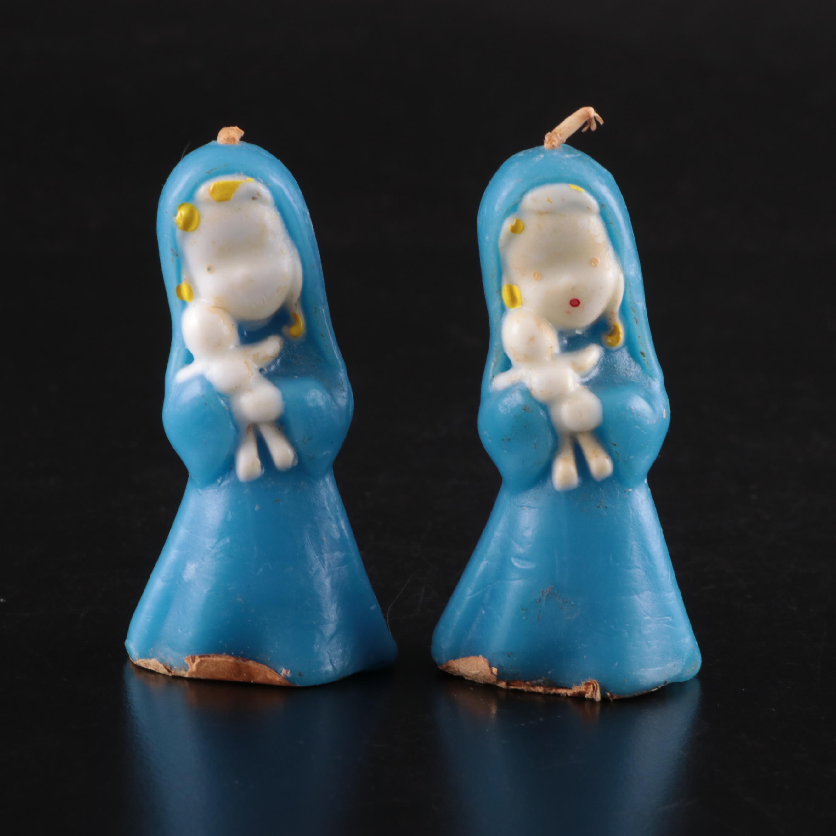 Gurley Novelty Co. and Other Angel and Nativity Themed Figural Wax Candles