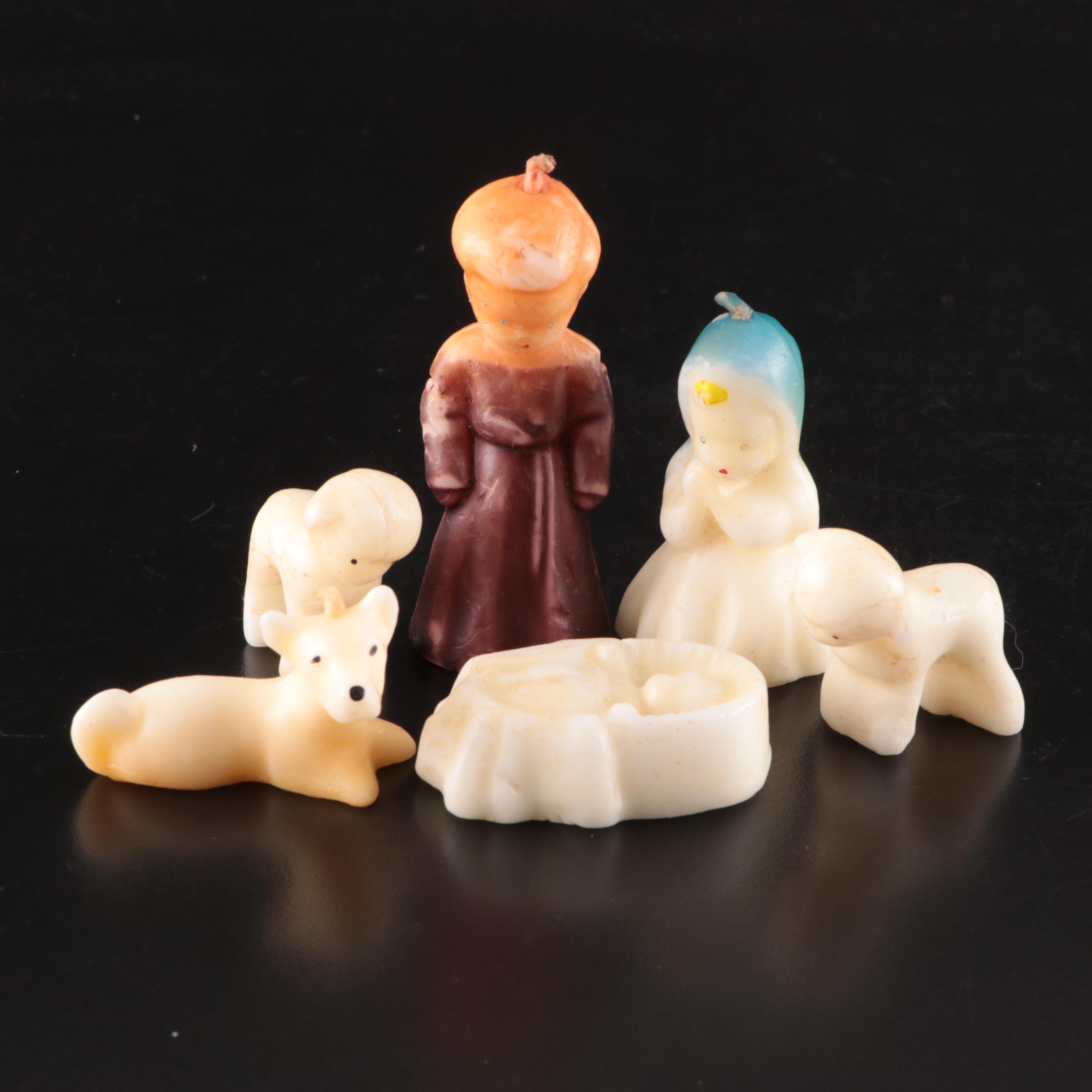 Gurley Novelty Co. and Other Angel and Nativity Themed Figural Wax Candles