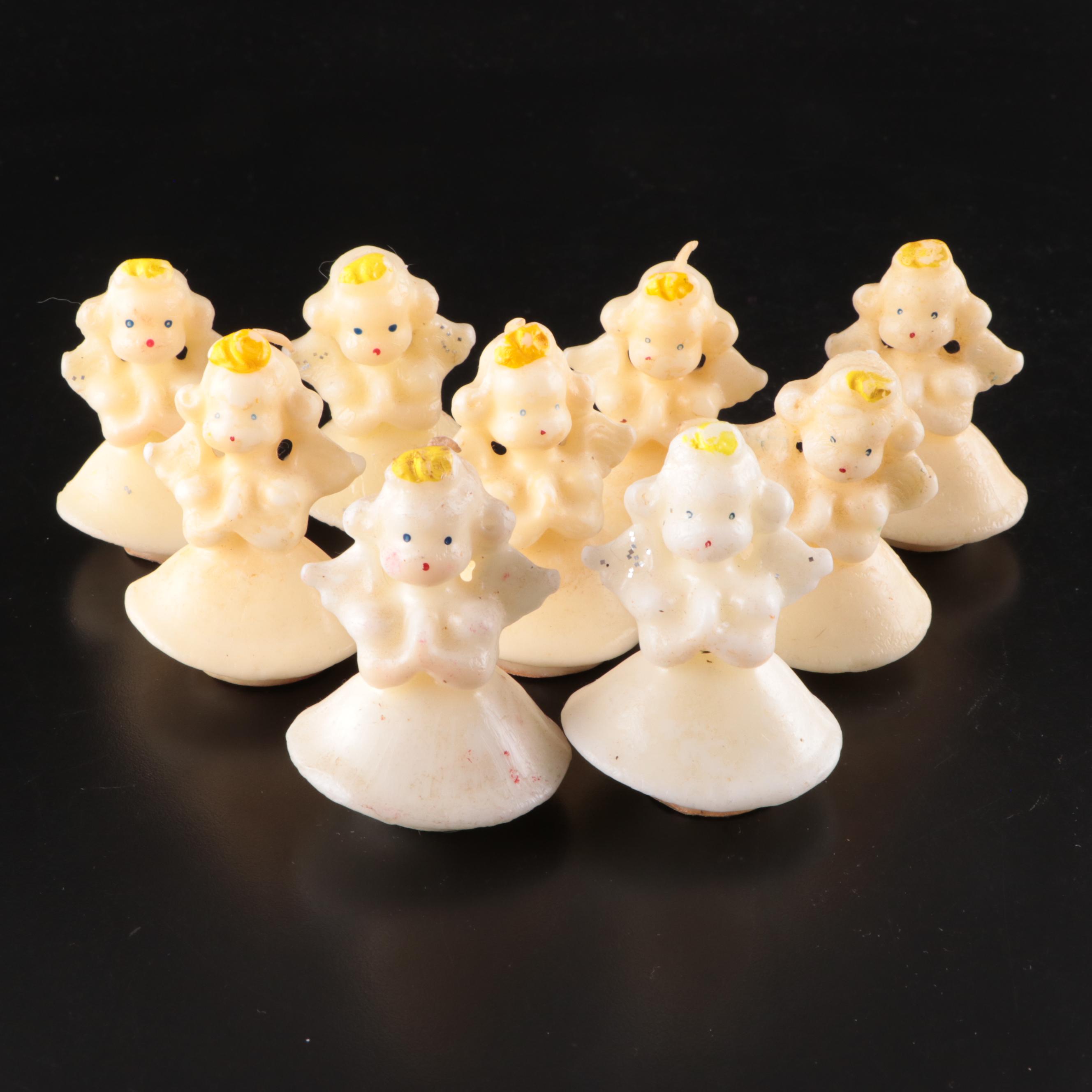 Gurley Novelty Co. and Other Angel and Nativity Themed Figural Wax Candles