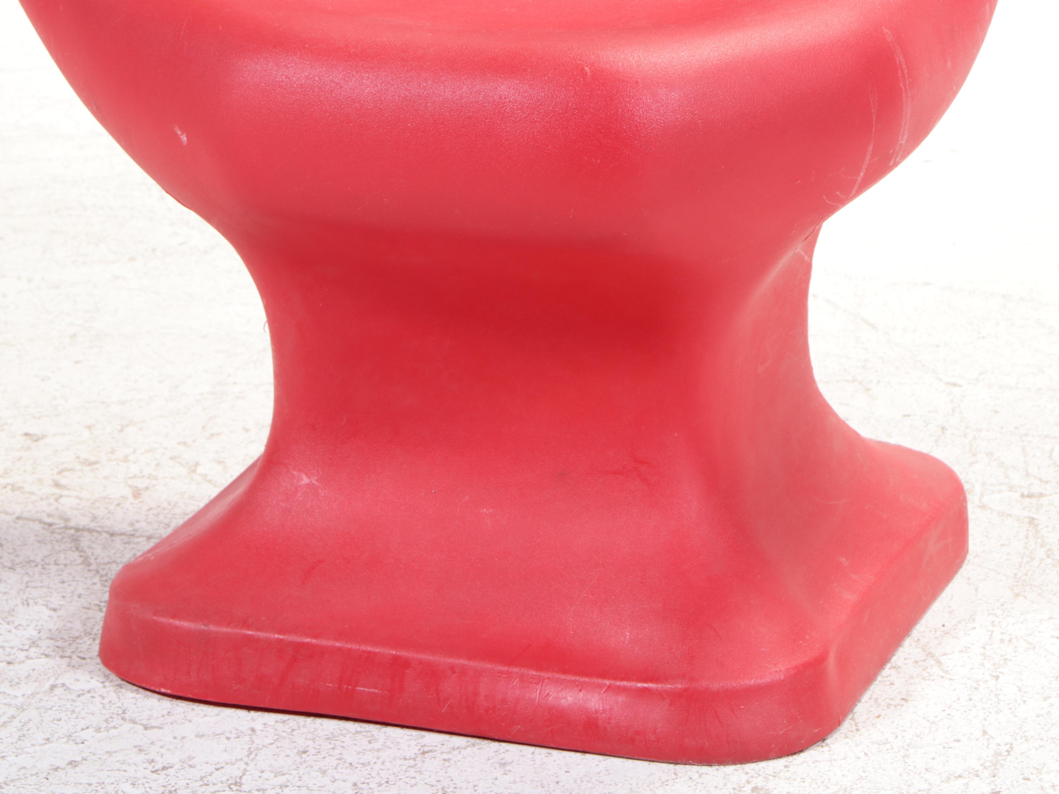 Big Thrift Pop Art Style Molded Plastic Hand Chair