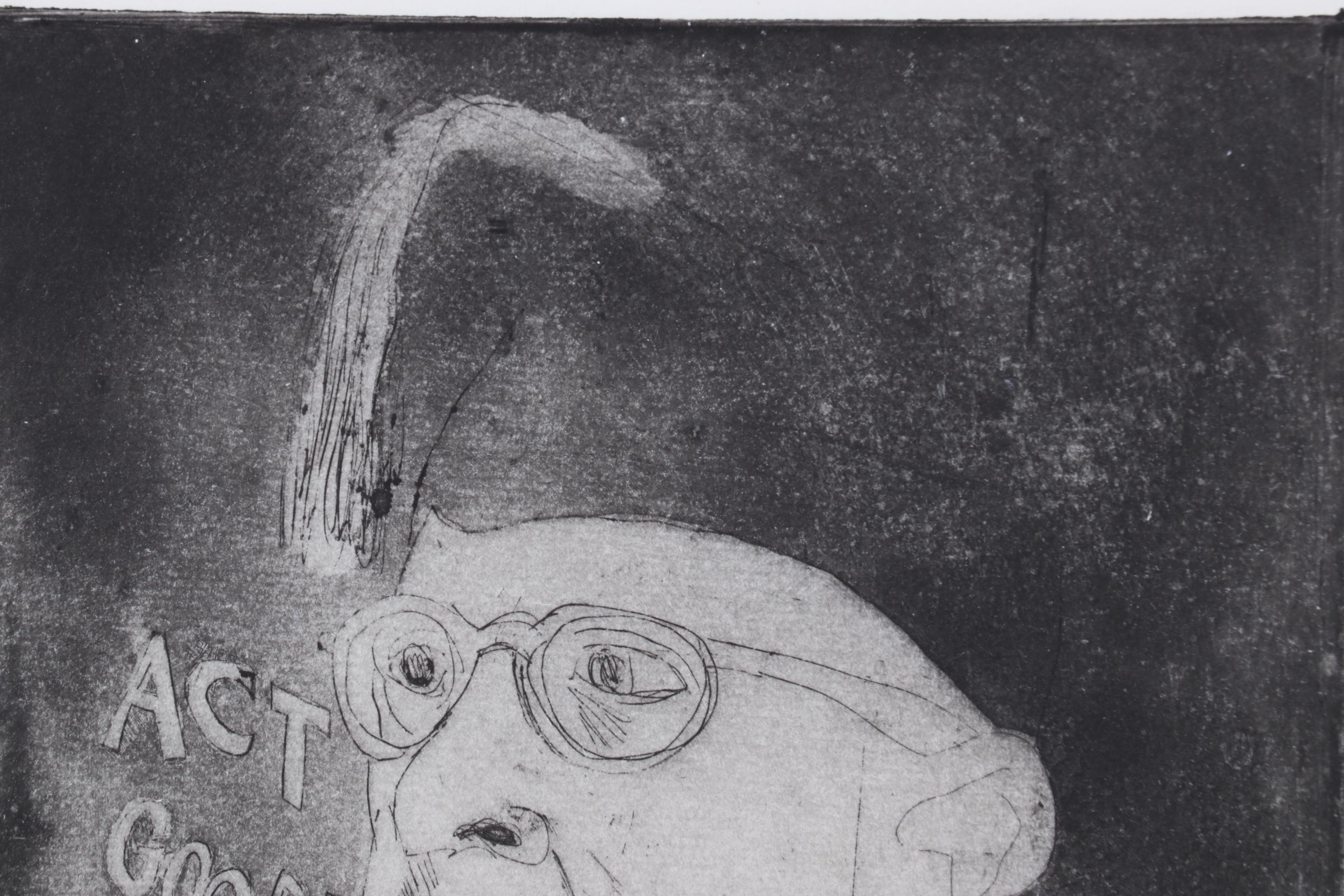 Sidney Chafetz Etching with Aquatint "Orator Aptus," 1963