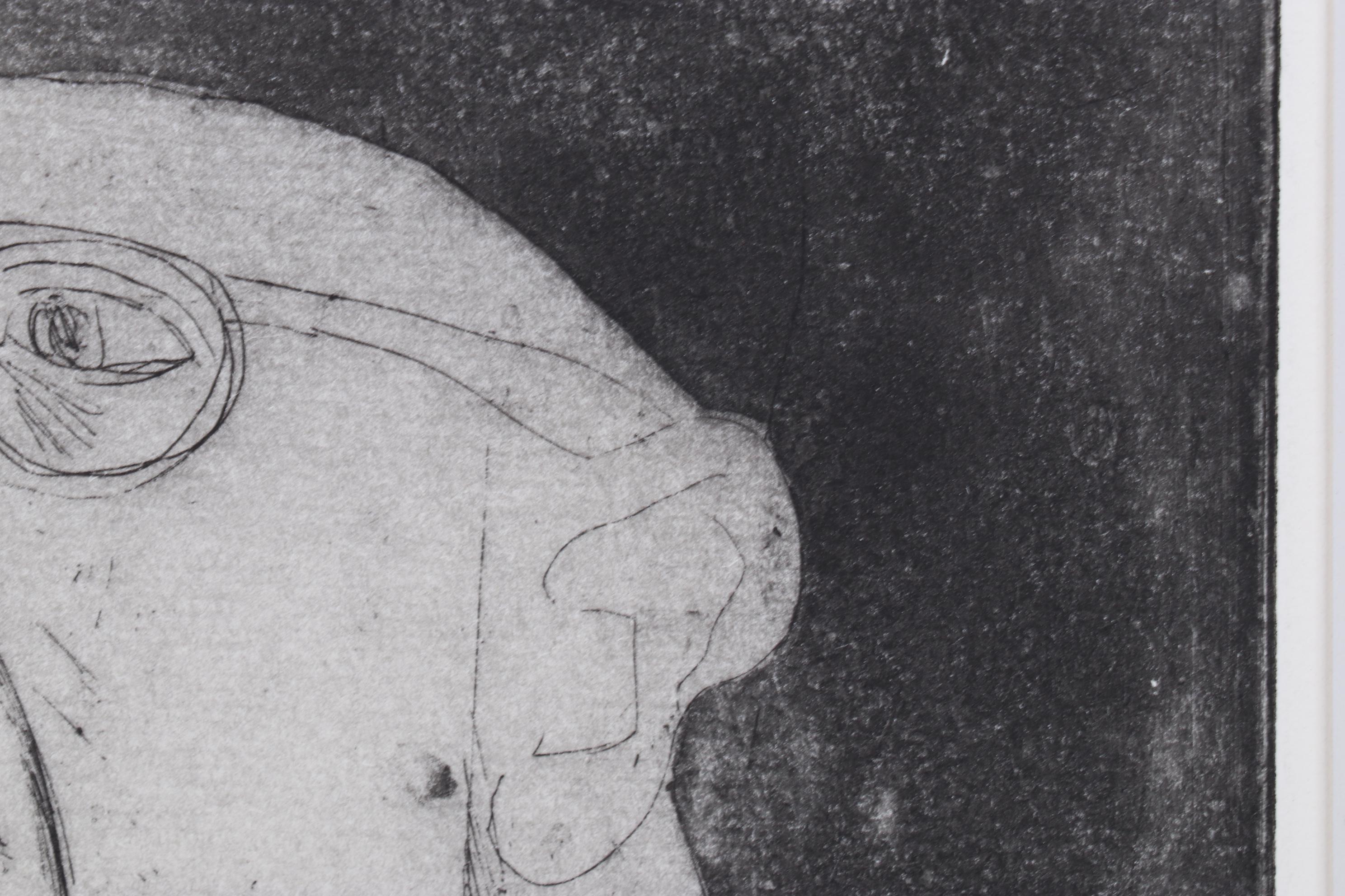 Sidney Chafetz Etching with Aquatint "Orator Aptus," 1963