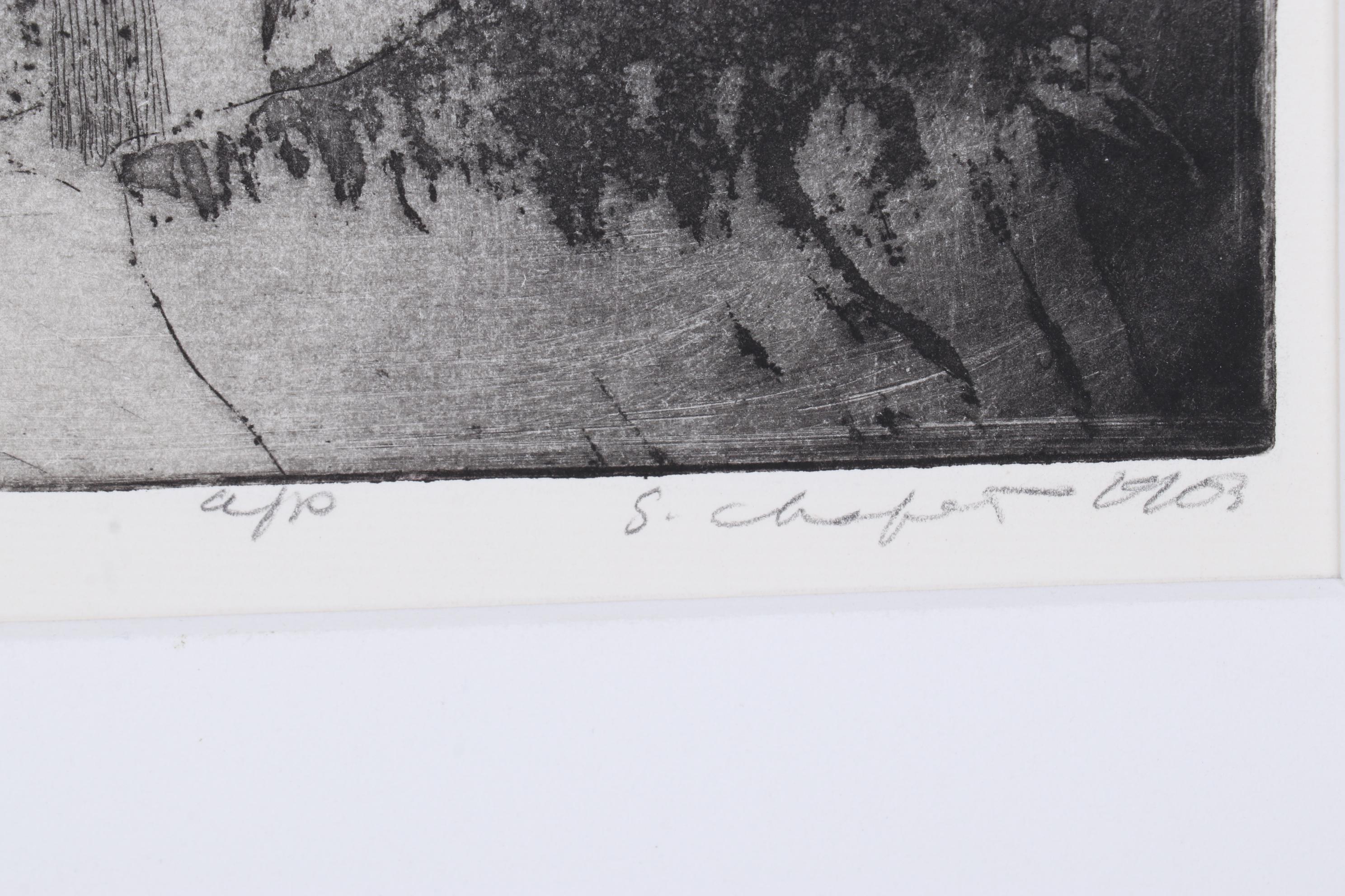 Sidney Chafetz Etching with Aquatint "Orator Aptus," 1963