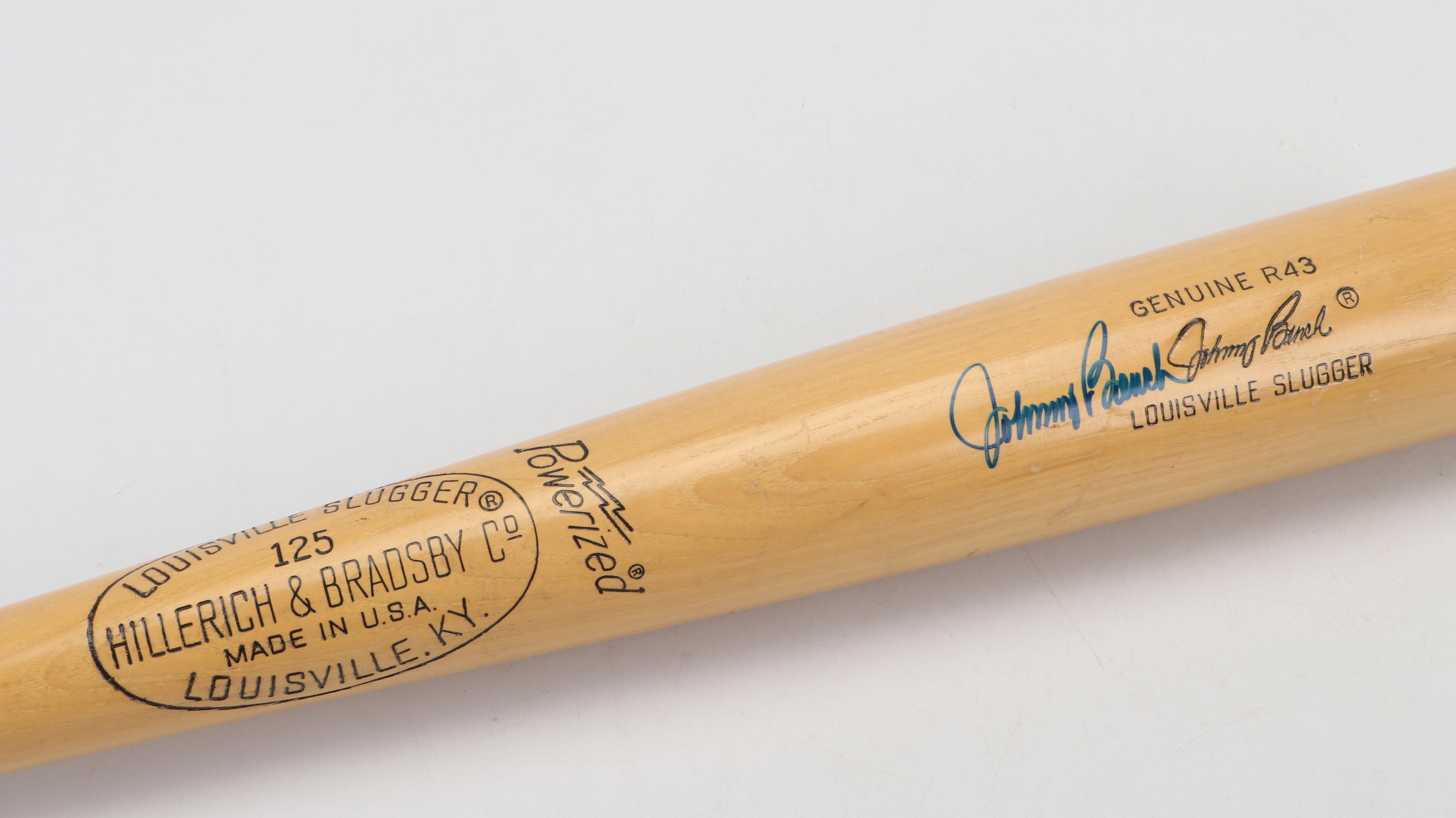 Johnny Bench Signed Hillerich & Bradsby Louisville Slugger Baseball Bat