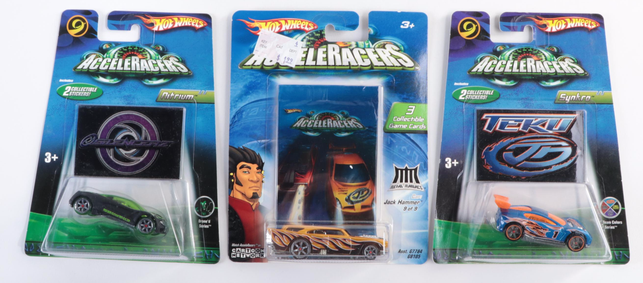 Hot Wheels Acceleracers RD-06, Nitrium, Synkro and Other Toy Cars