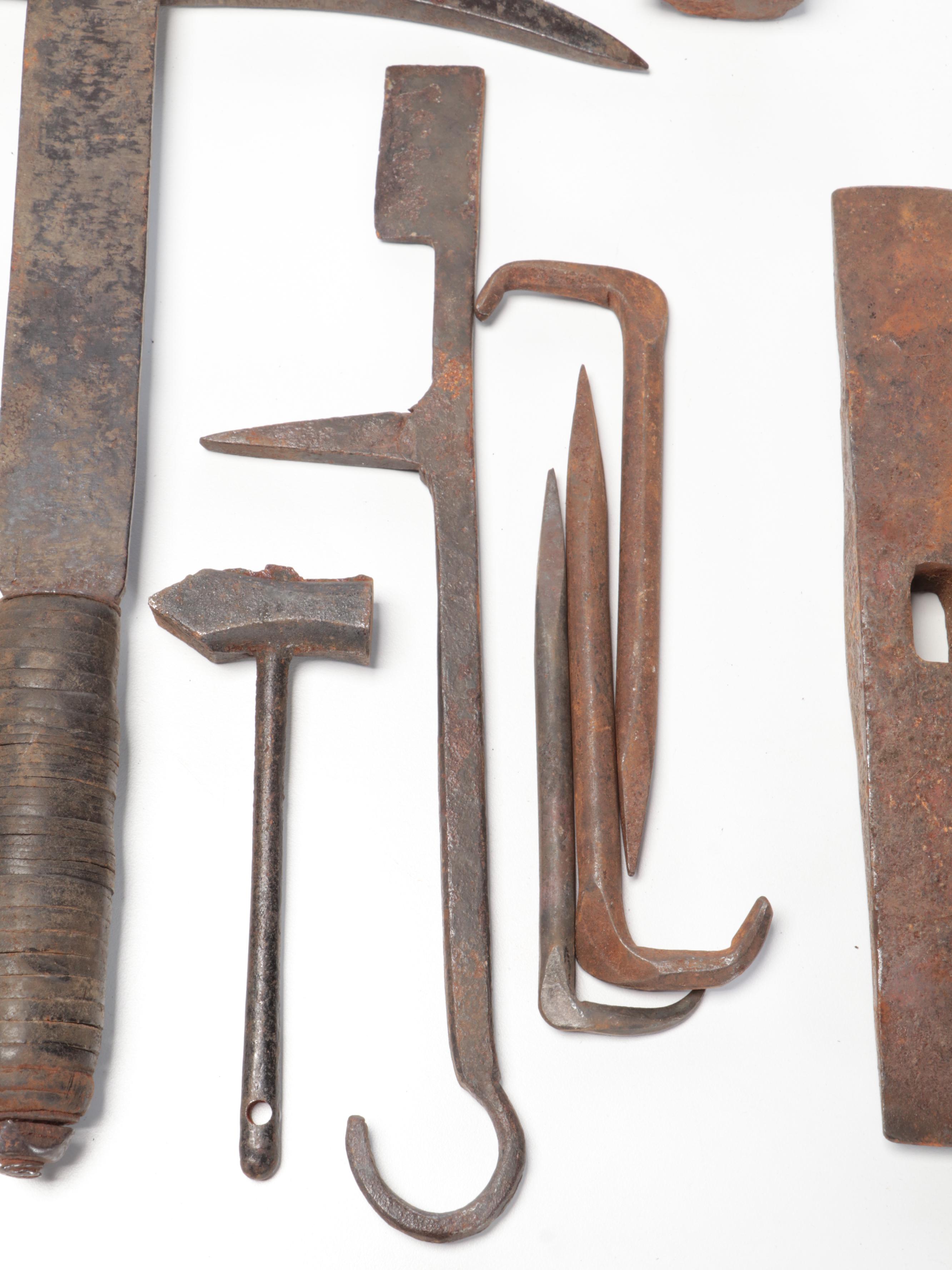 Dorham Metal Fid Rope Splicer and More Tools, 19th Century