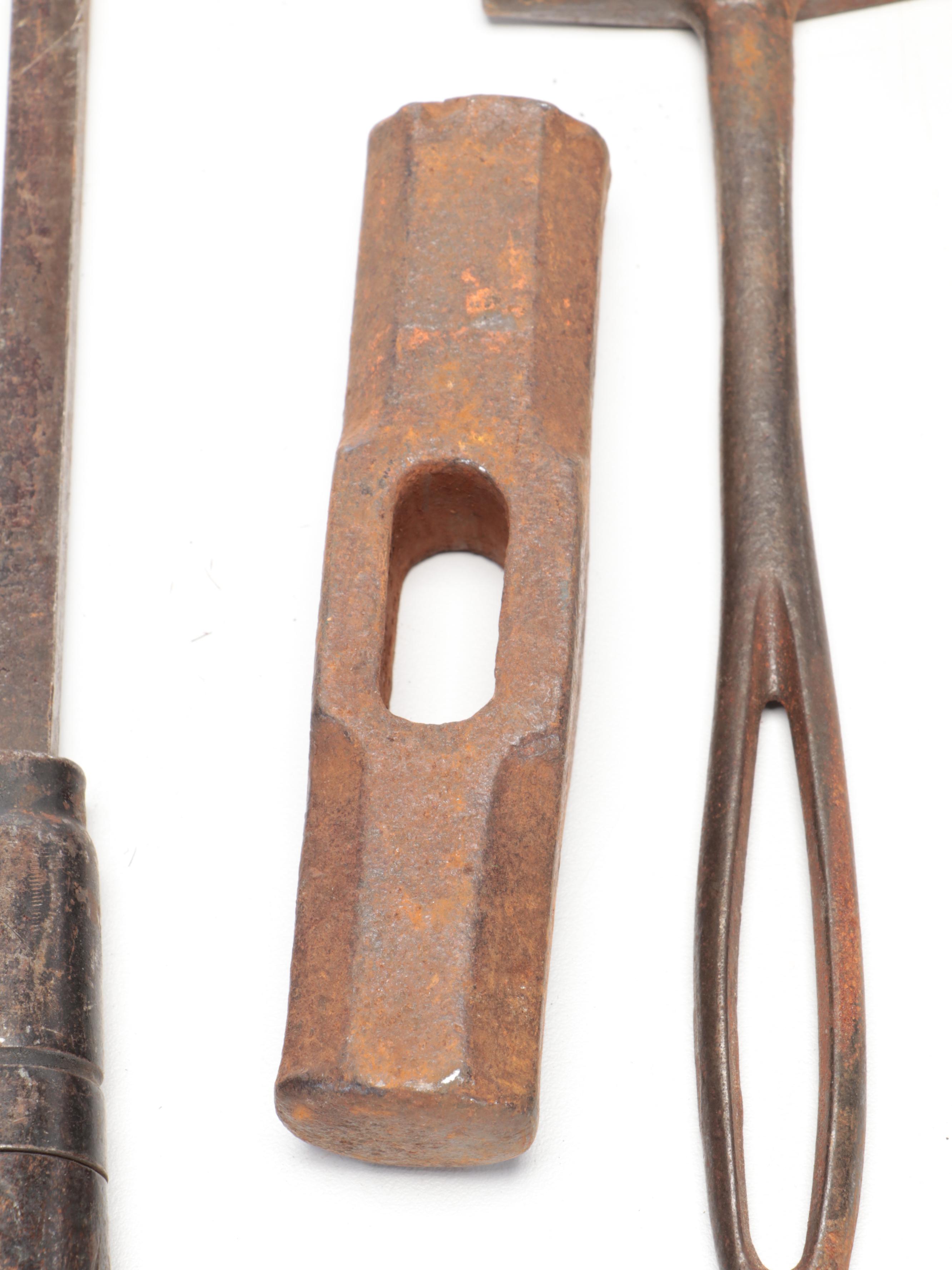 Dorham Metal Fid Rope Splicer and More Tools, 19th Century