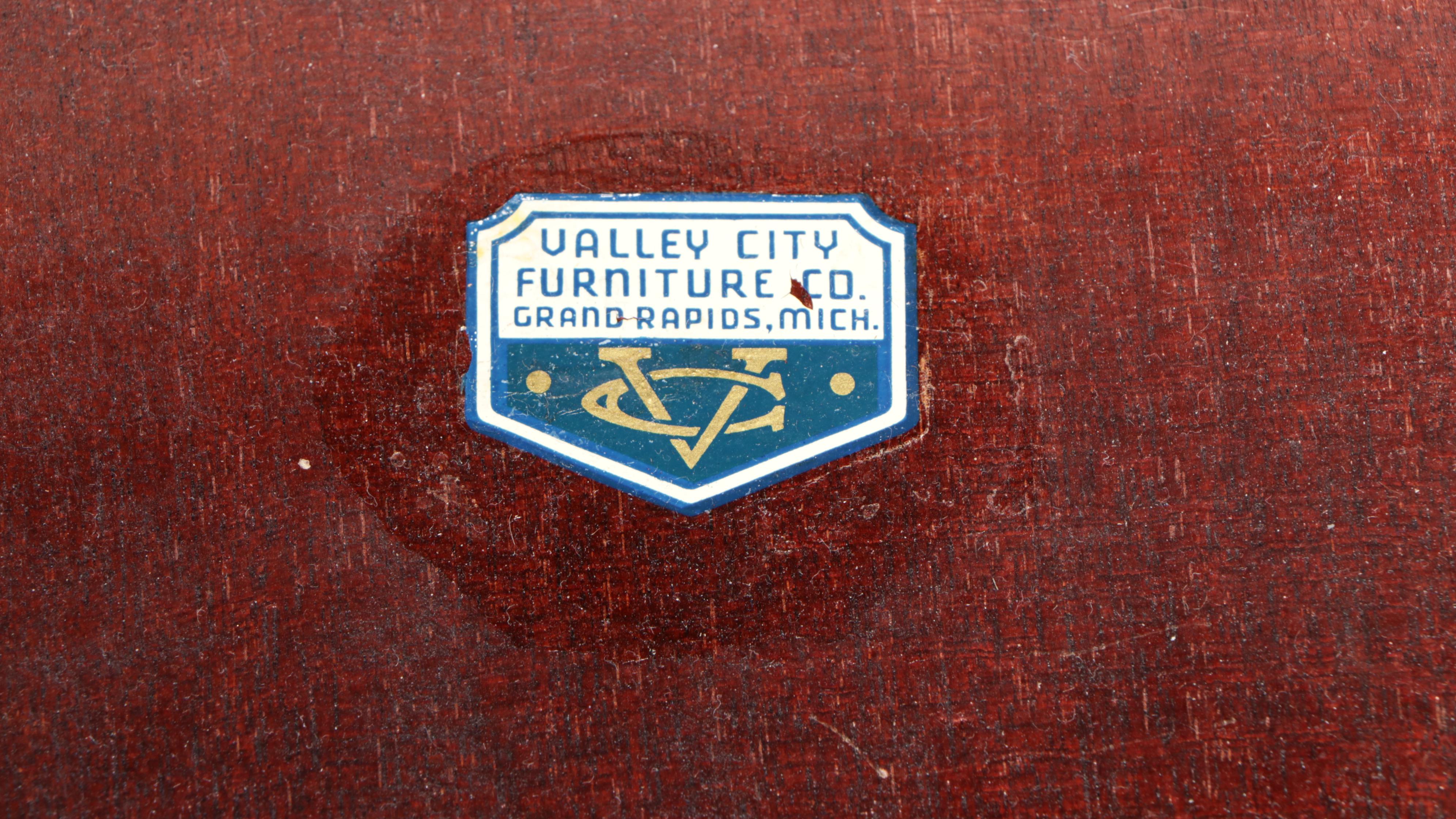 Valley City Furniture Co. Mahogany Games Table Plus Victorian Walnut