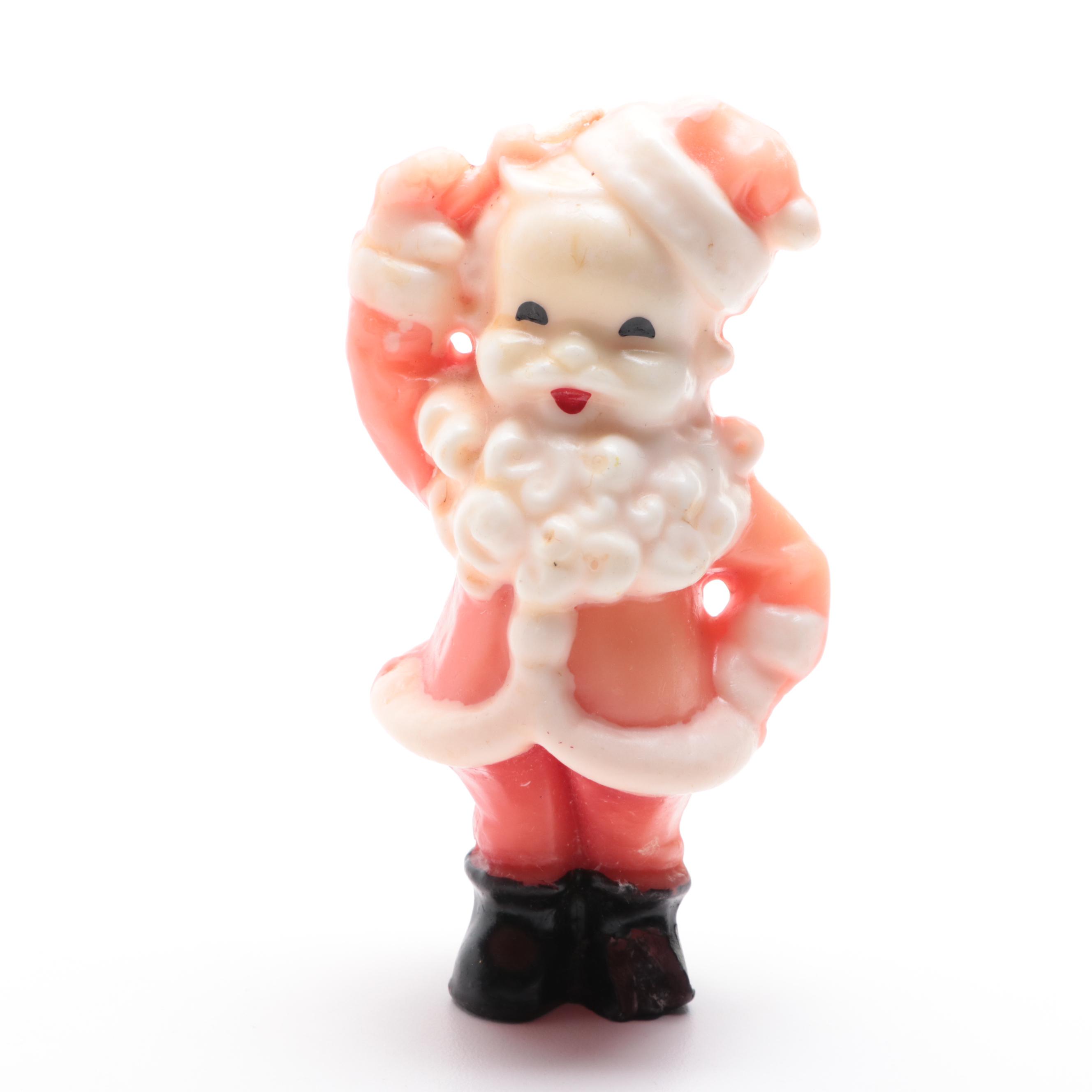 Gurley Novelty Co. Christmas Themed Figural Candles, Mid20th Century