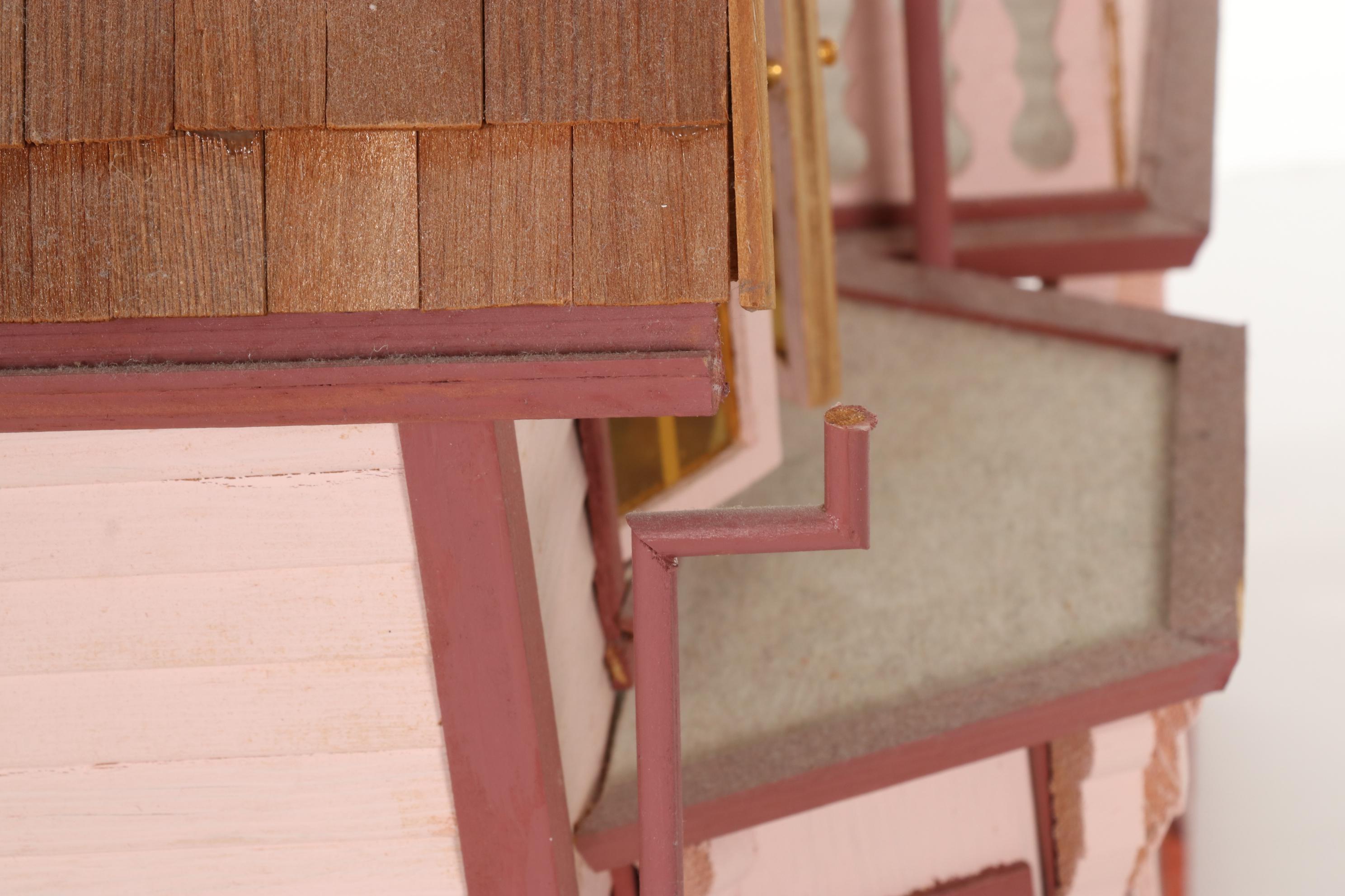 Hand-Crafted Wooden Doll House with Furniture and Accessories
