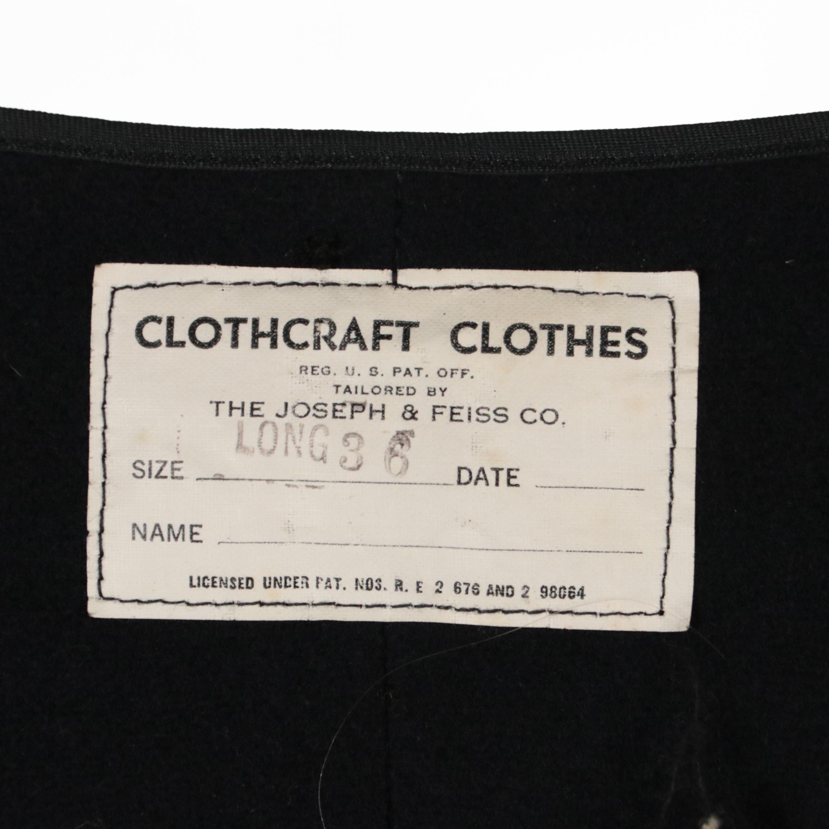 WWII Era US Navy Men's CPO Dress Blue Uniform, Cap, and Overcoat Liner