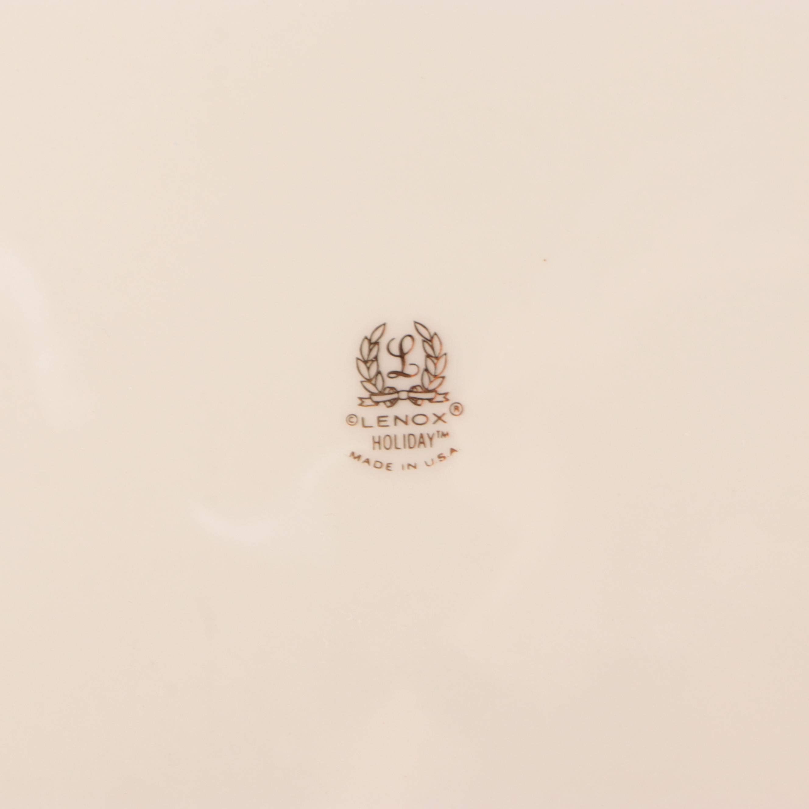 Lenox "Holiday" Bone China Dinnerware and Serving Pieces