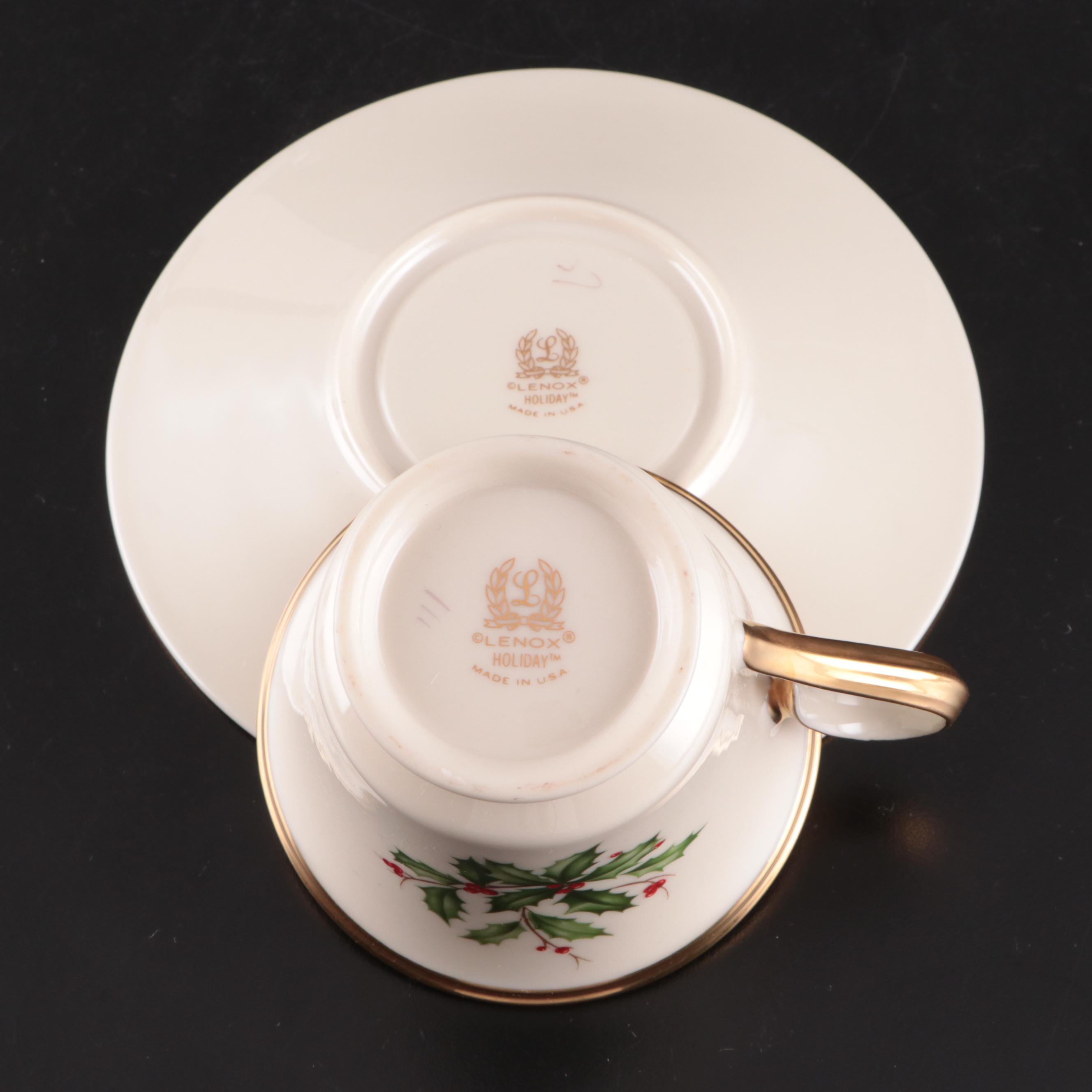 Lenox "Holiday" Bone China Dinnerware and Serving Pieces