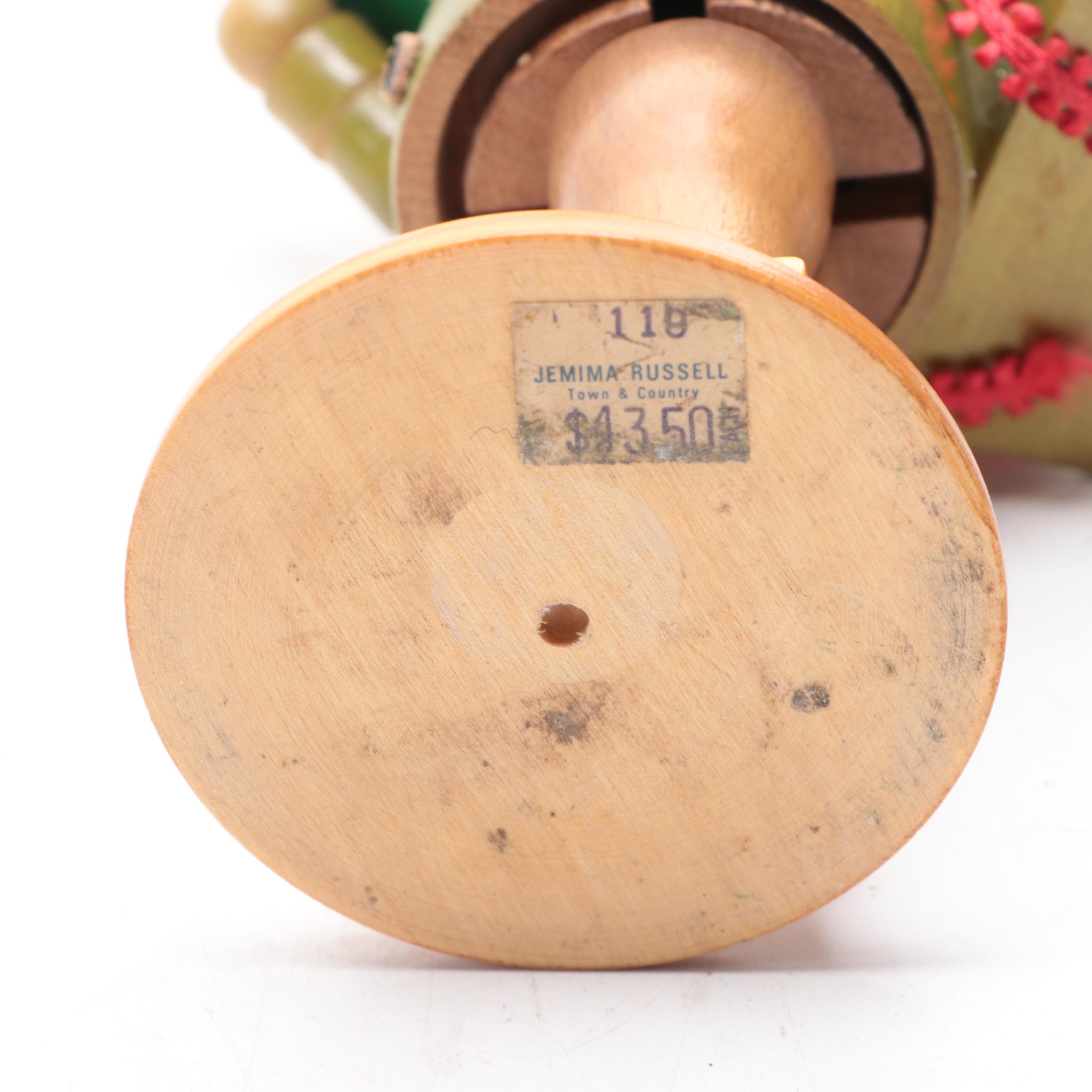 Steinbach German Nutcracker with Other Polychrome Wood Smoker Figures