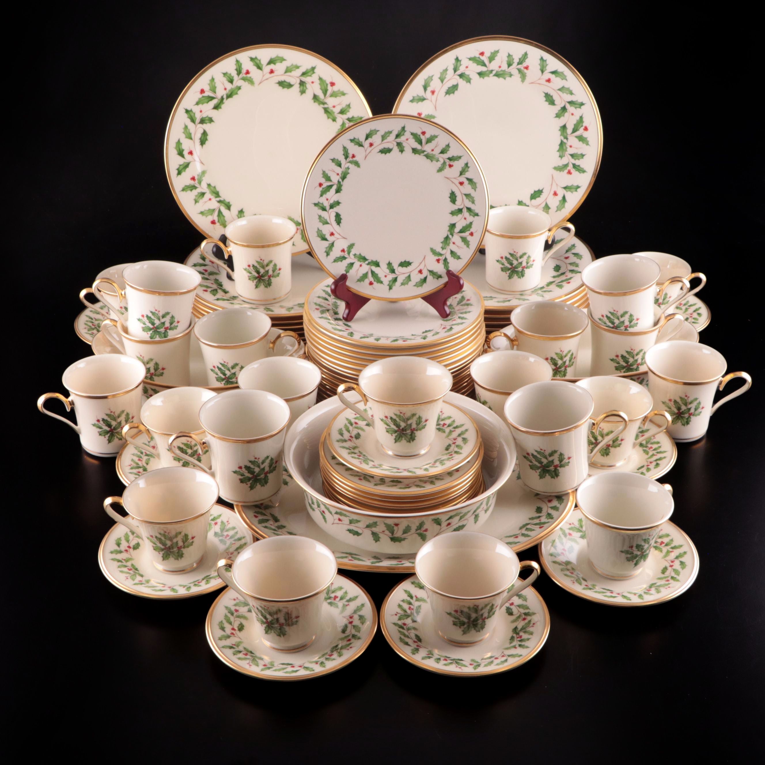Lenox "Holiday" Bone China Dinnerware and Serving Pieces