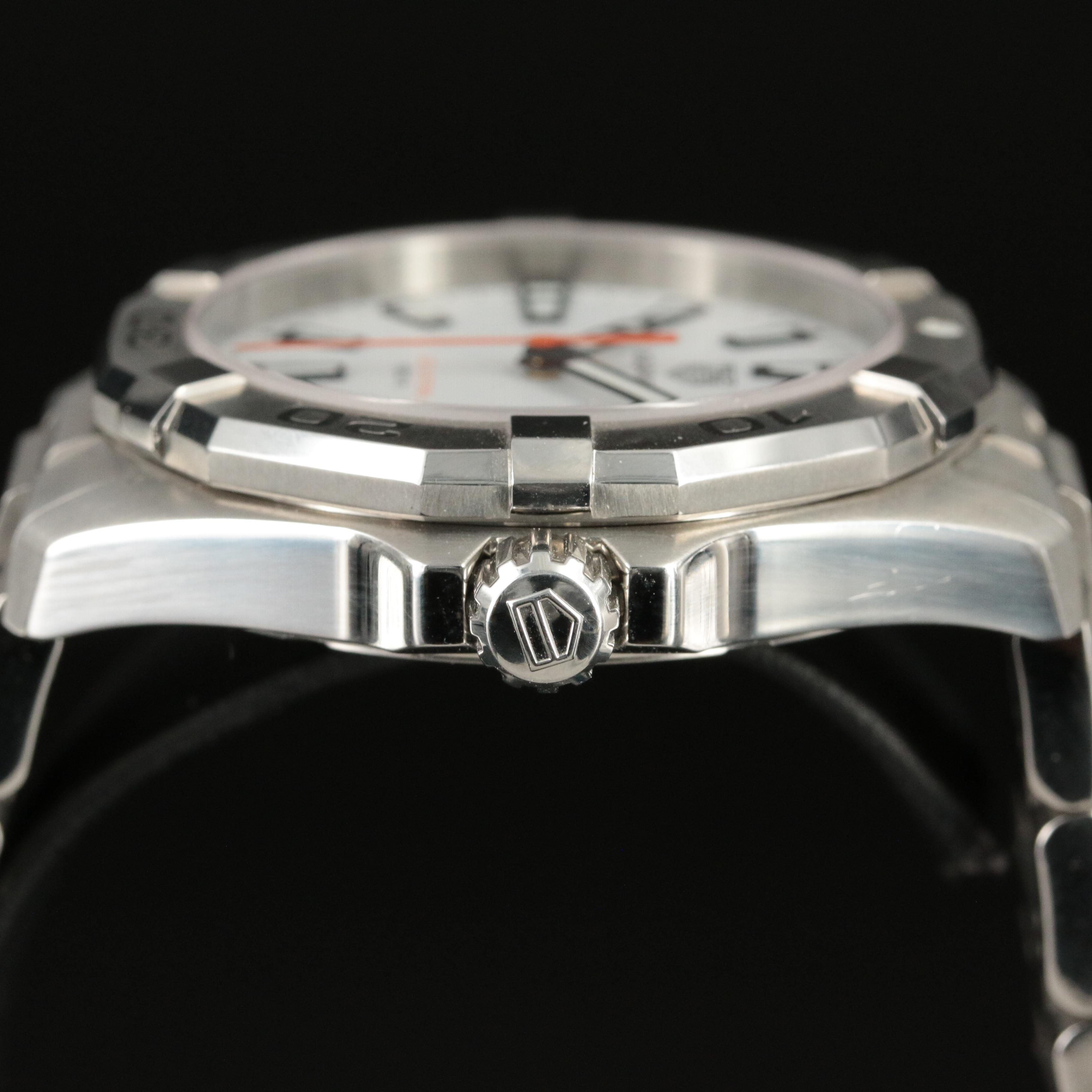 TAG Heuer Aquaracer 41MM White Stainless Steel Quartz Watch