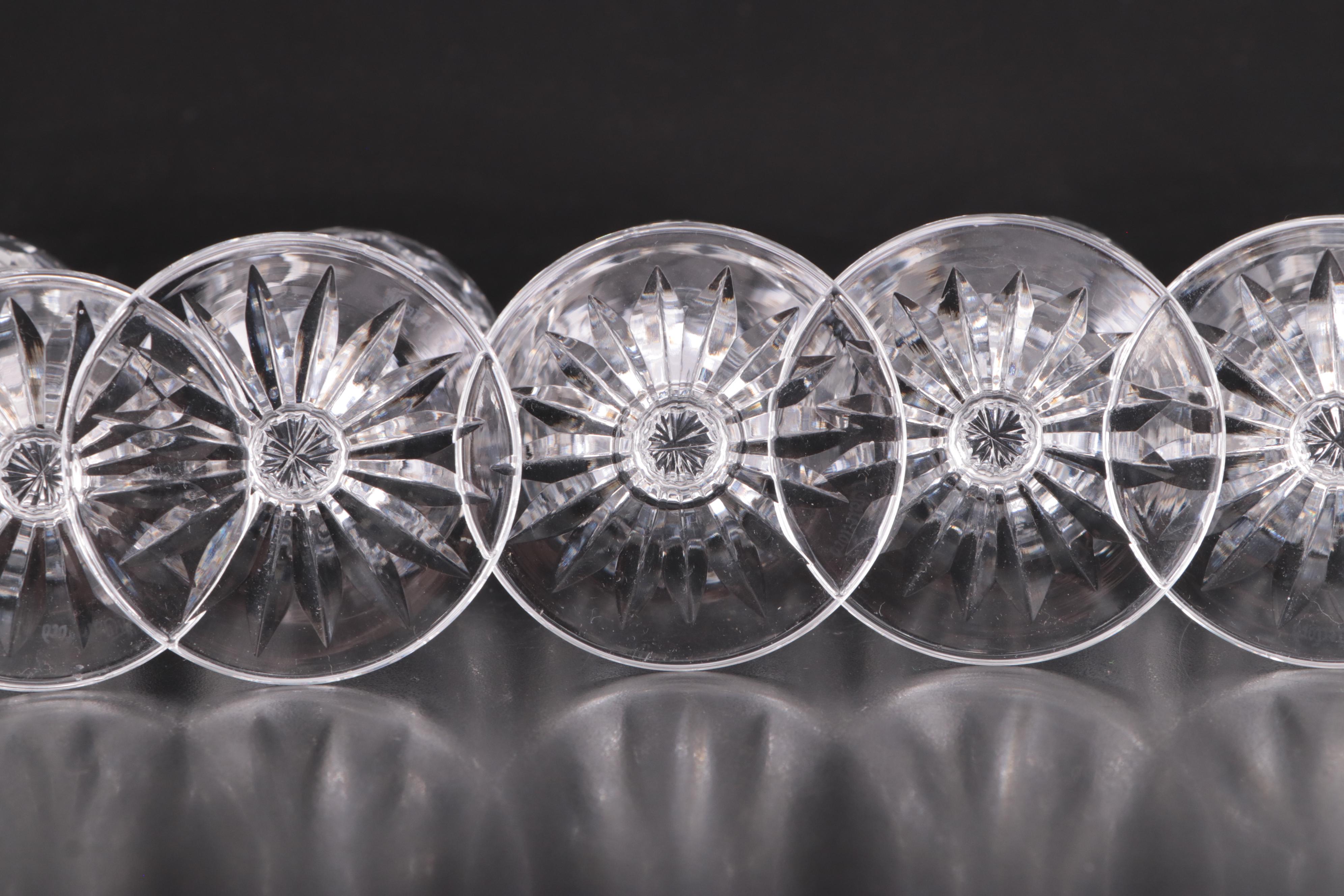 Waterford "Powerscourt" Crystal Claret Wine Glasses, 1969 - 2017