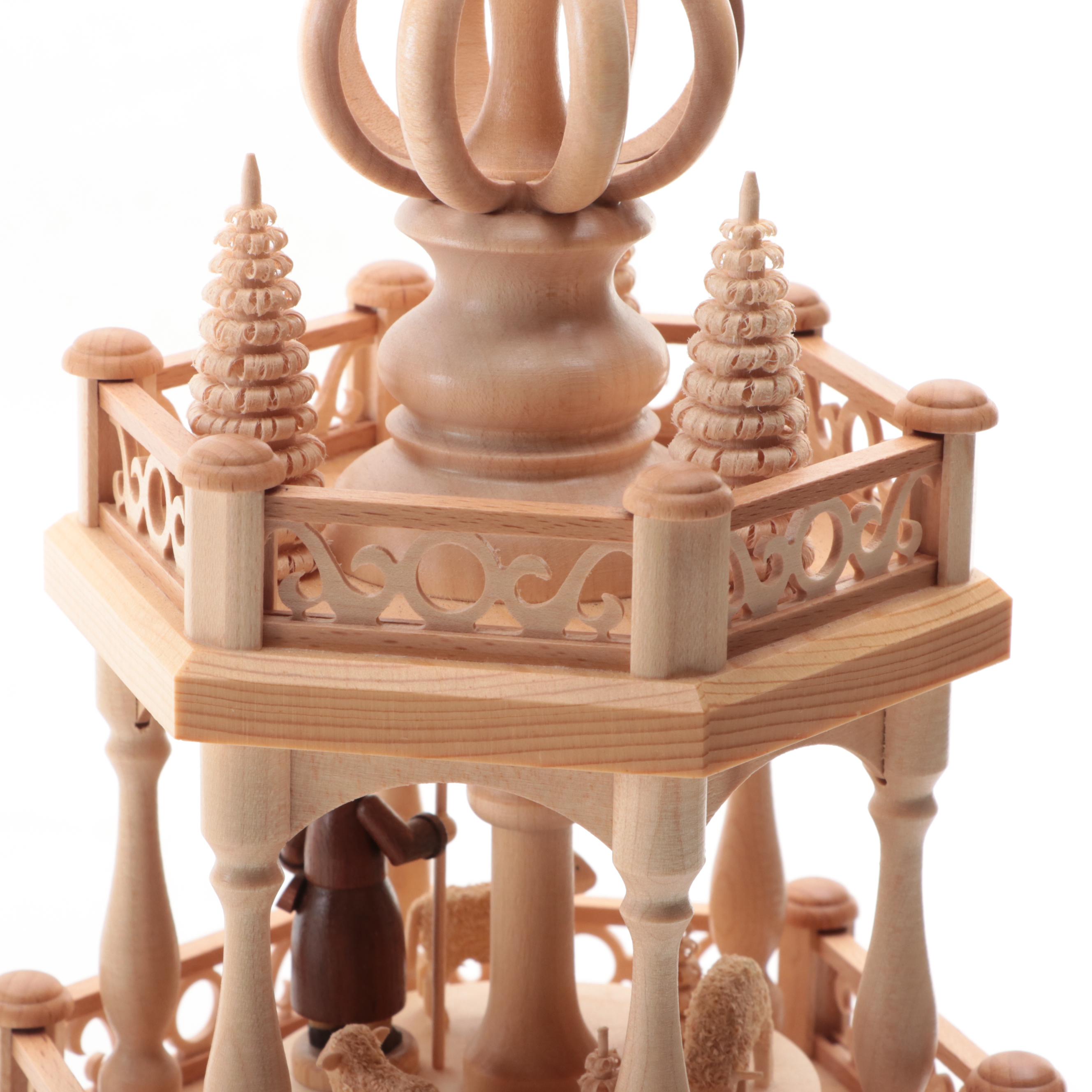 German Three-Tier Nativity Pyramid