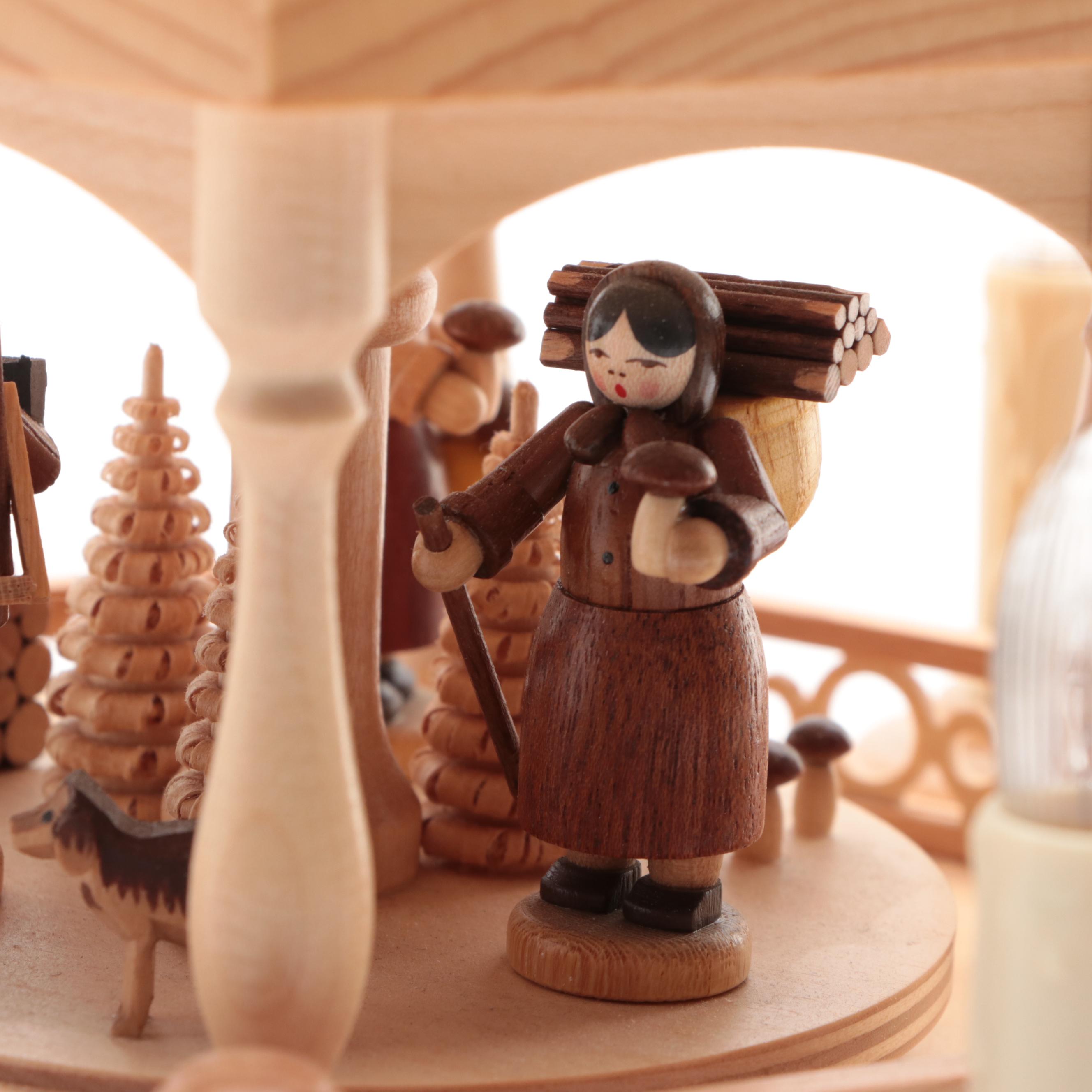 German Three-Tier Nativity Pyramid