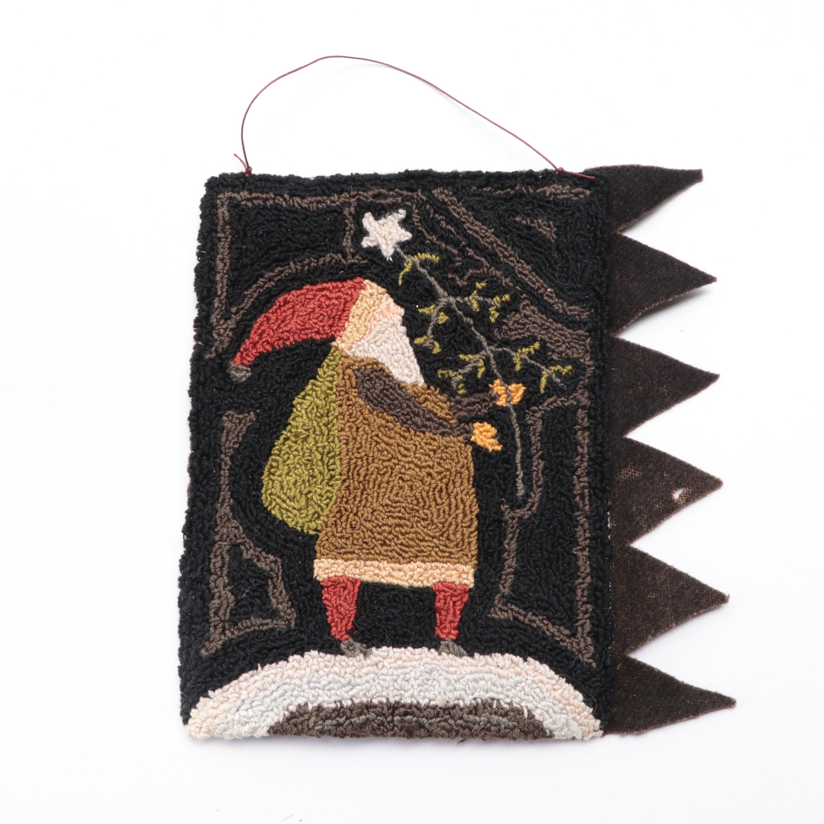 Country Christmas Décor Collection with Teddy Bear in Windsor Chair