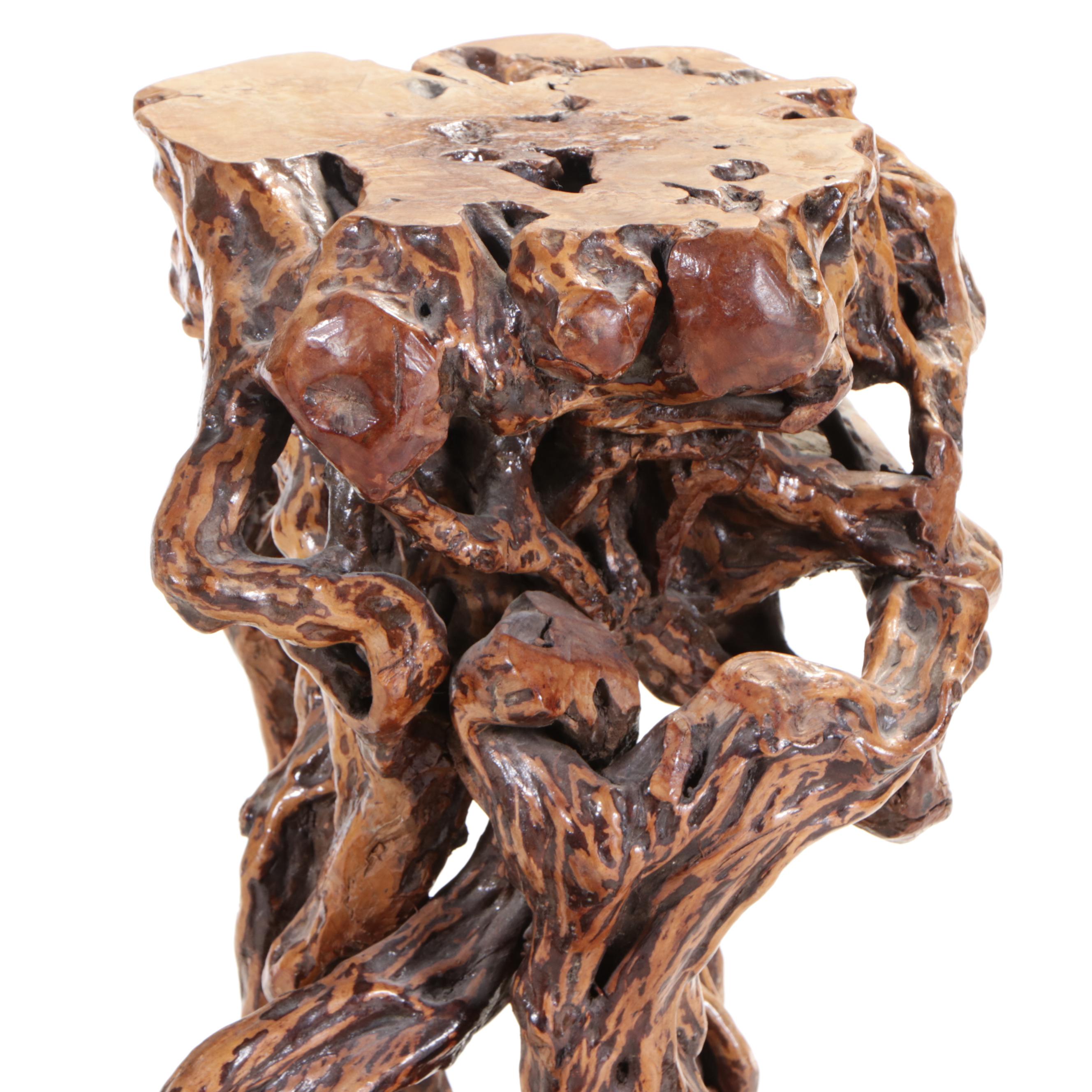 Chinese Root Wood Pedestal