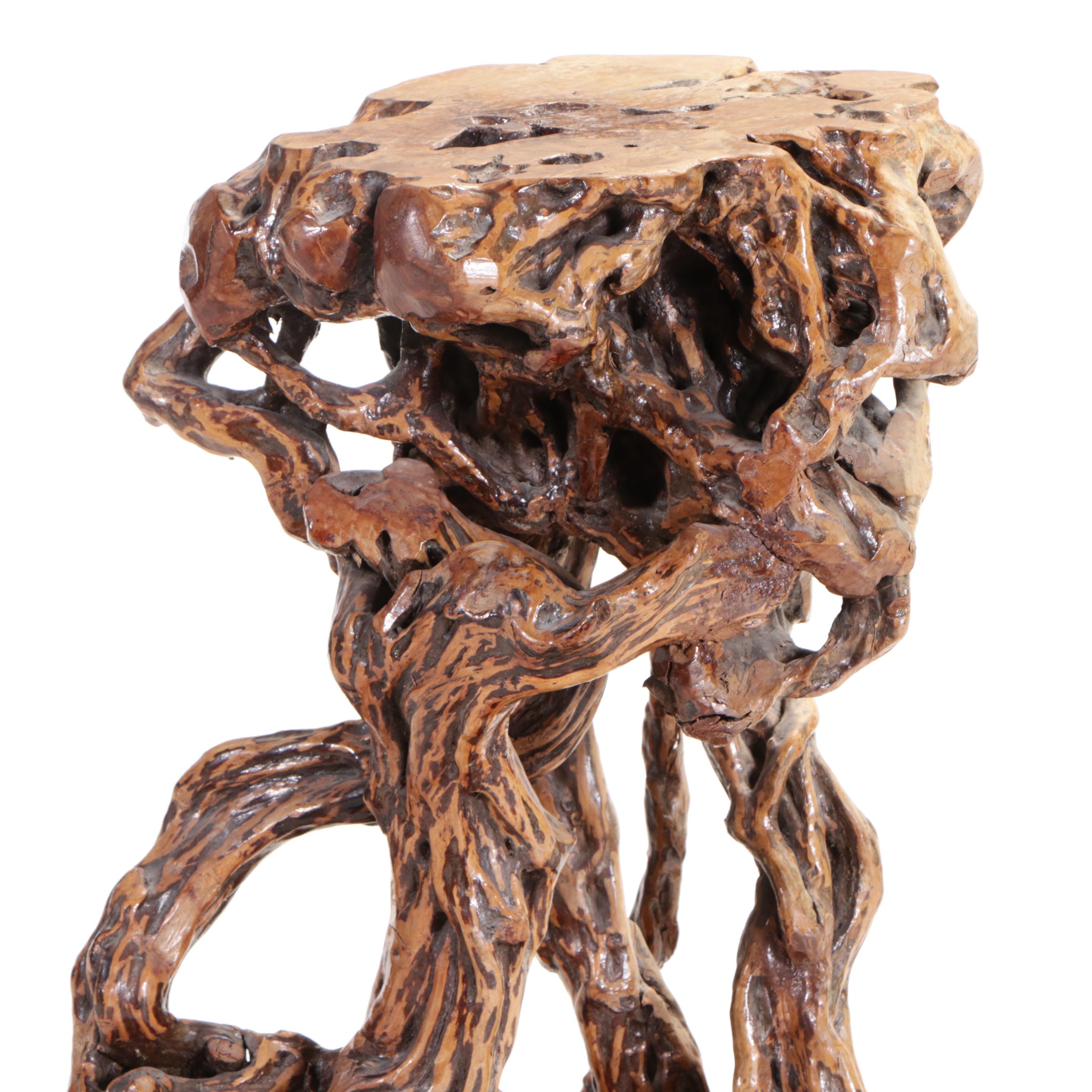 Chinese Root Wood Pedestal Everything But The House