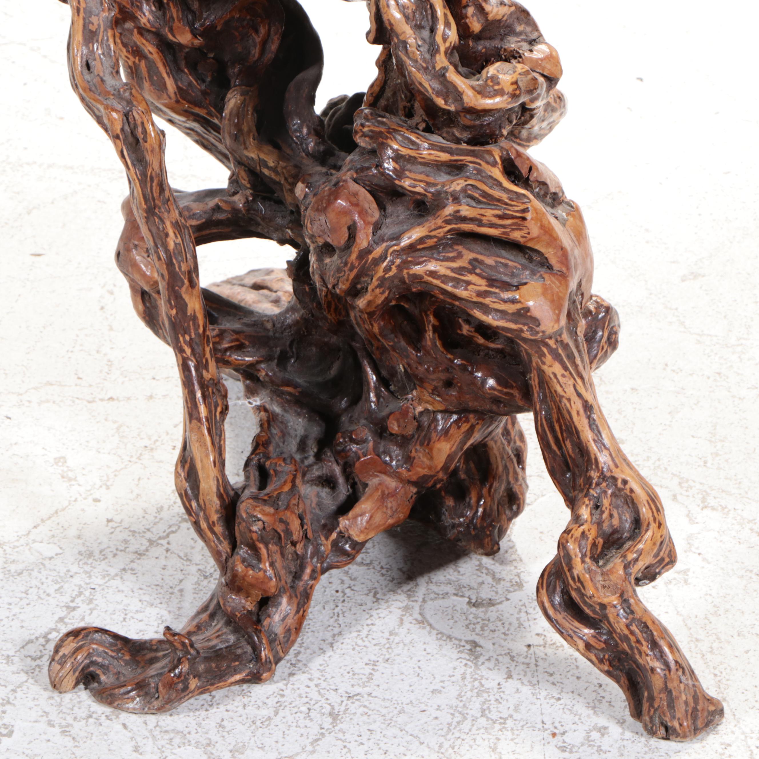 Chinese Root Wood Pedestal