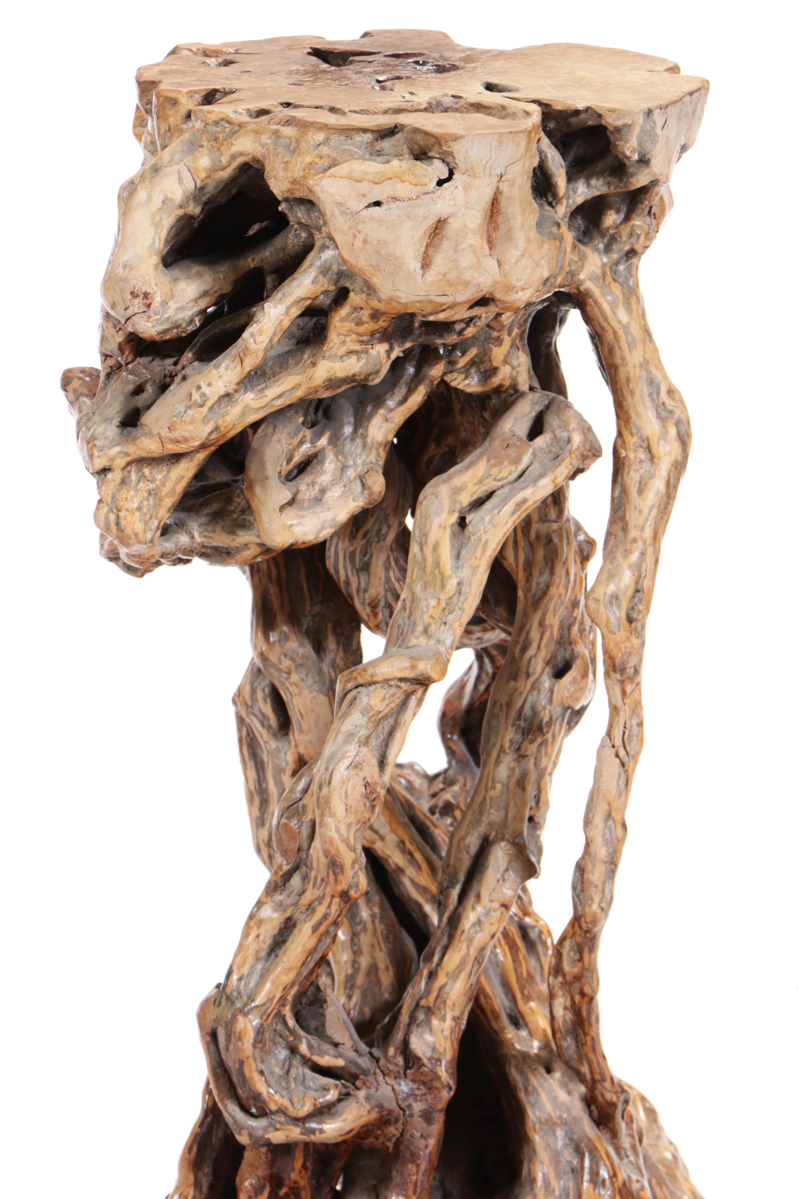 Chinese Root Wood Pedestal