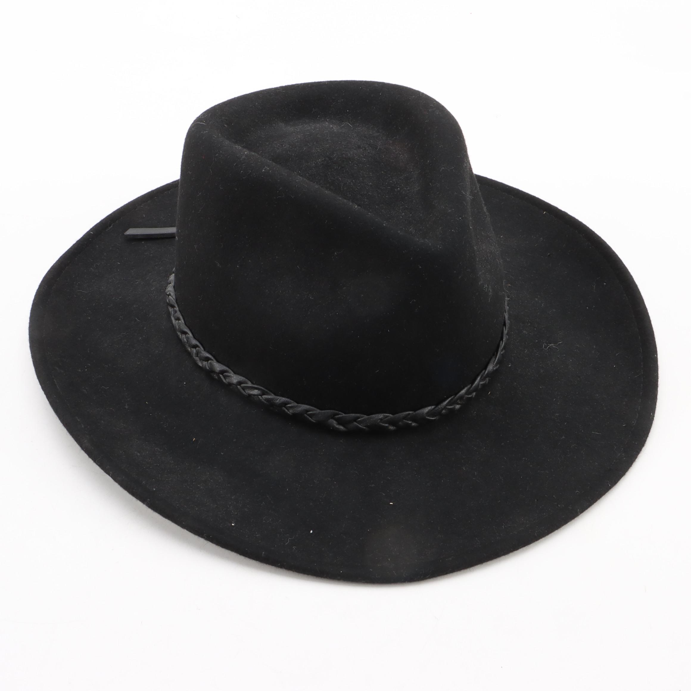 Stetson Straw and Other Fur Felt Pinch Front Western Hats