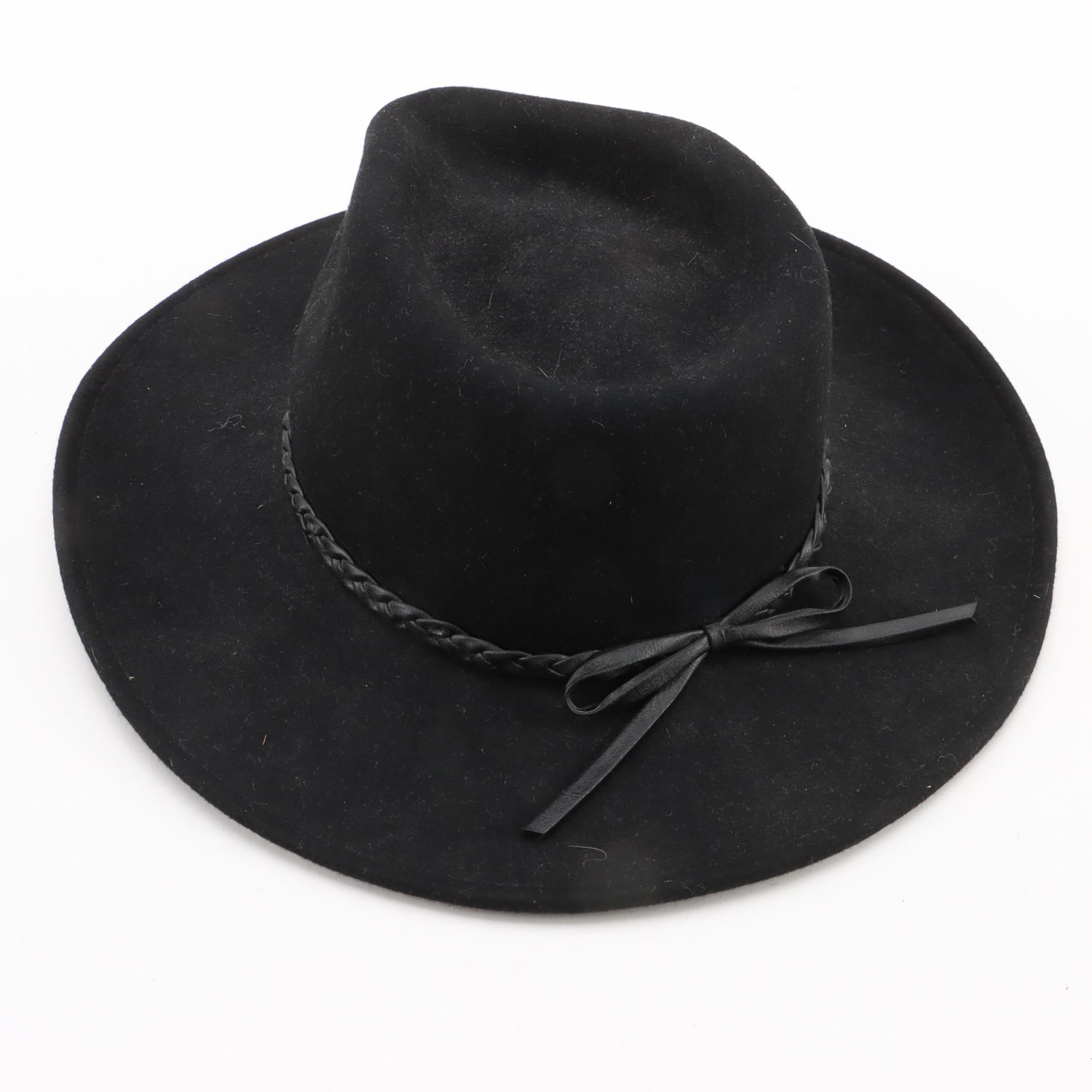 Stetson Straw and Other Fur Felt Pinch Front Western Hats