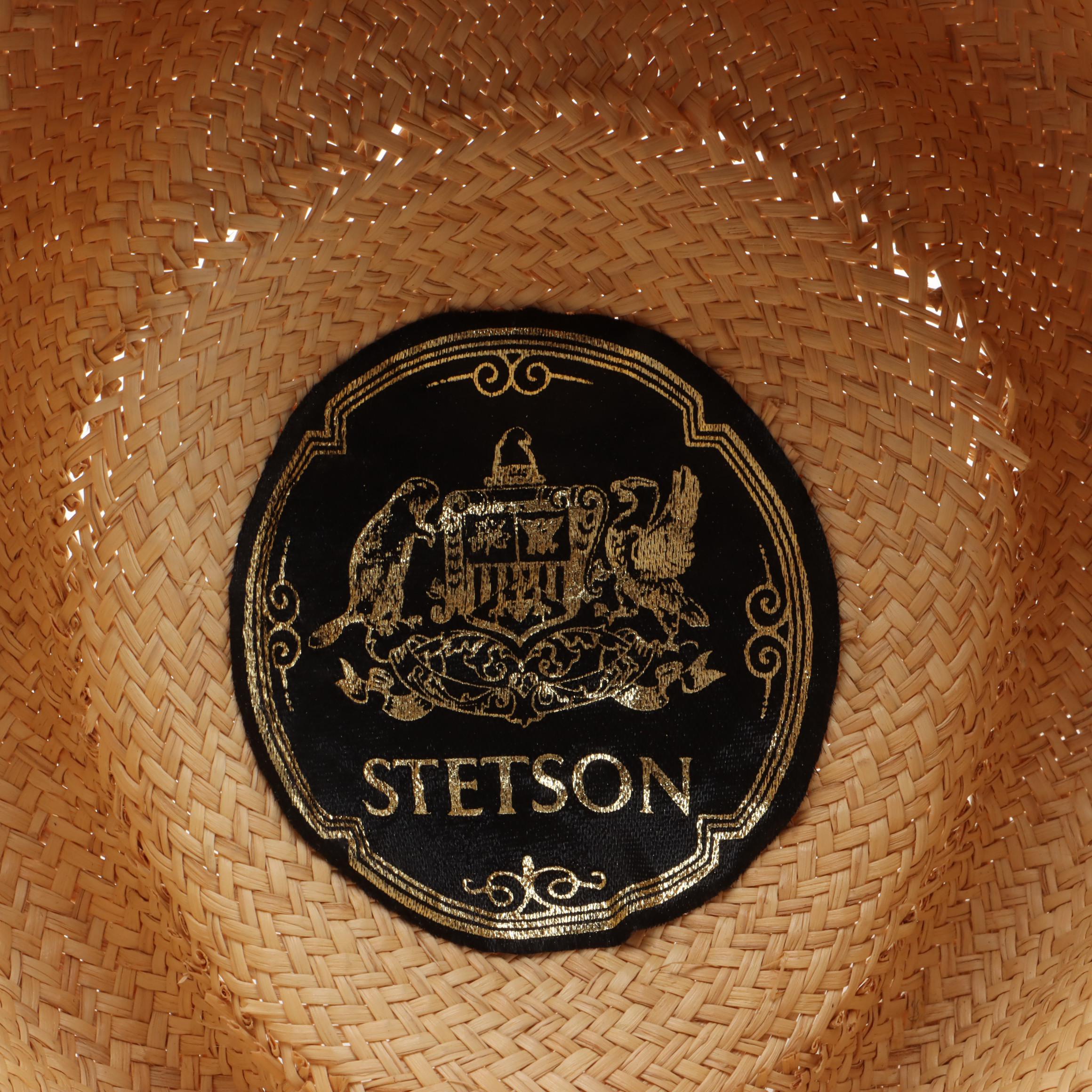 Stetson Straw and Other Fur Felt Pinch Front Western Hats