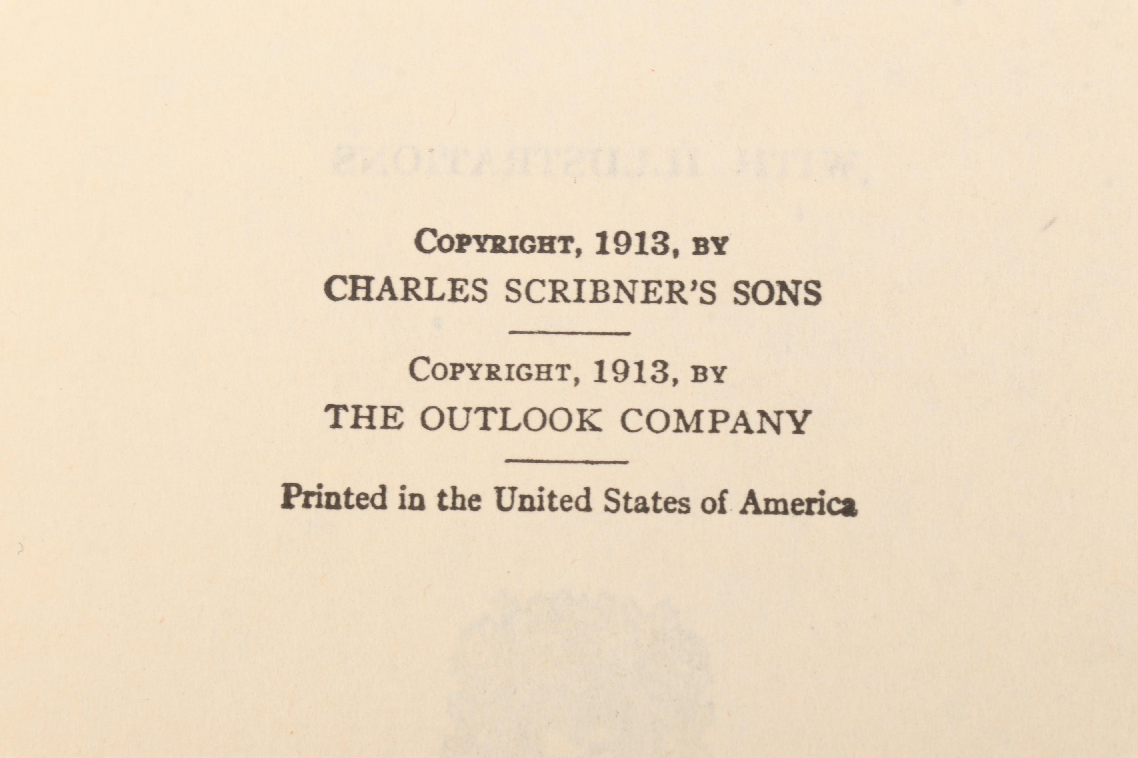 Illustrated "Theodore Roosevelt: An Autobiography" by Theodore Roosevelt, 1923