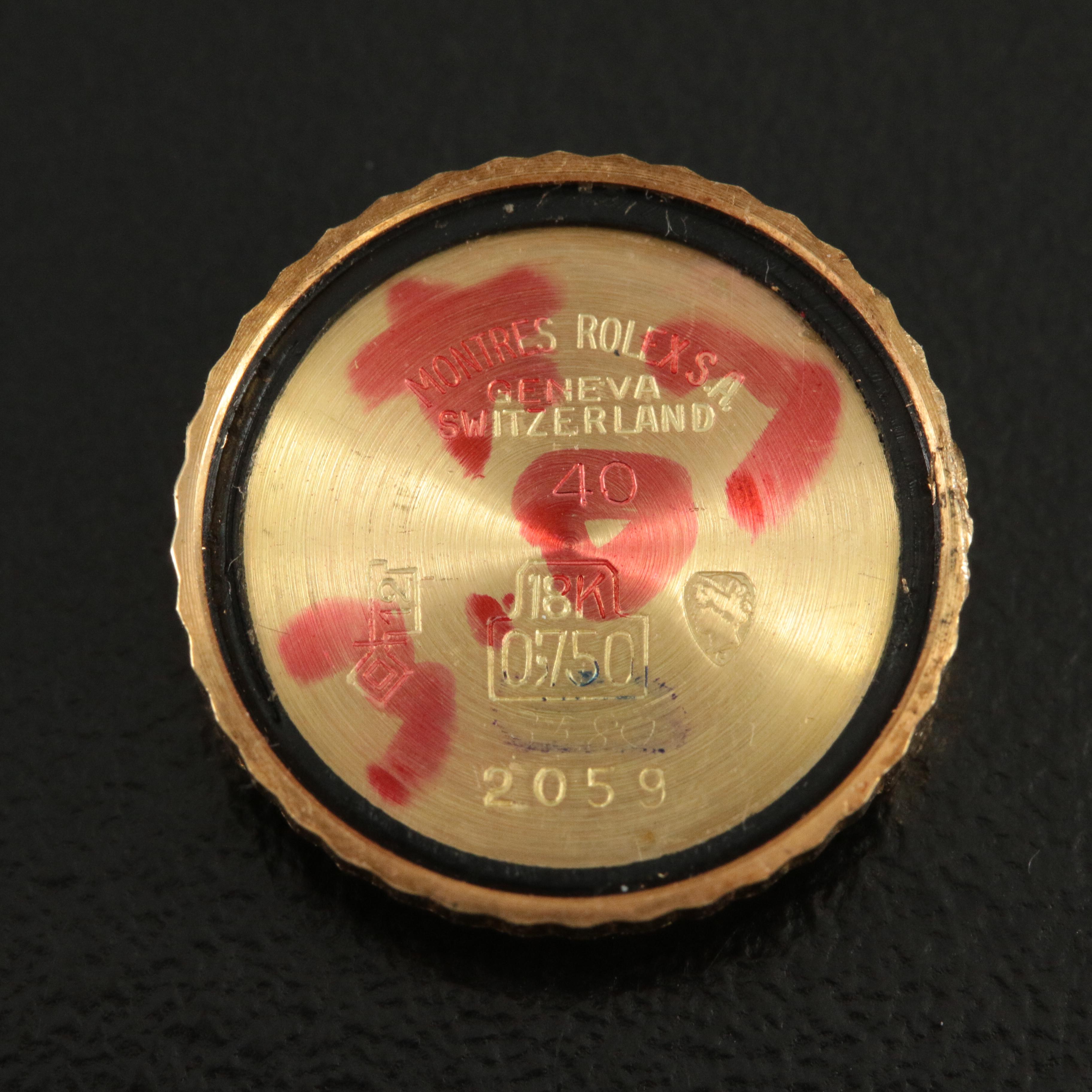 Vintage Rolex Orchid 18K Slide Band Chameleon Watch