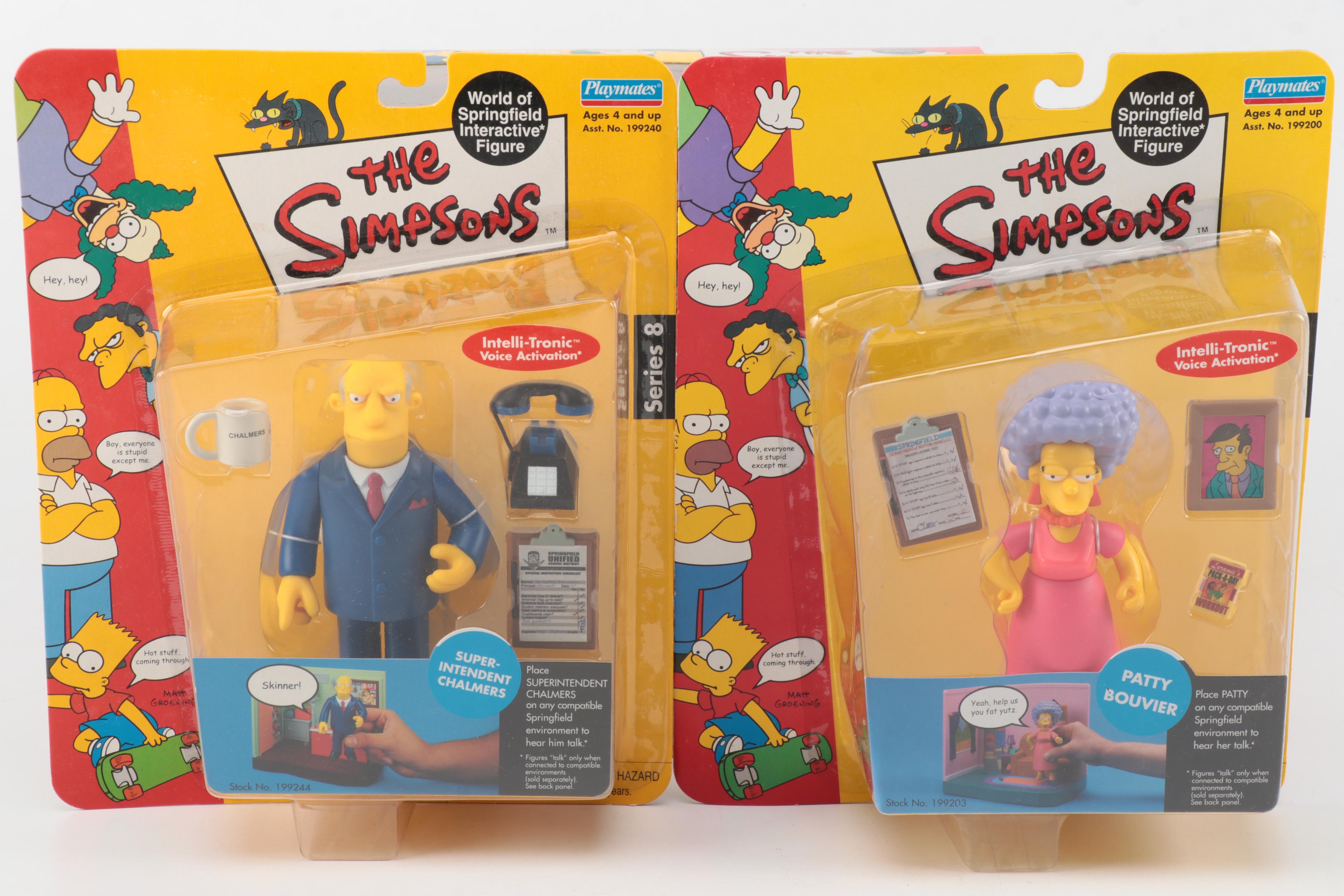 Playmates Simpsons Action Figurines Including Lionel Huts, Jasper and More