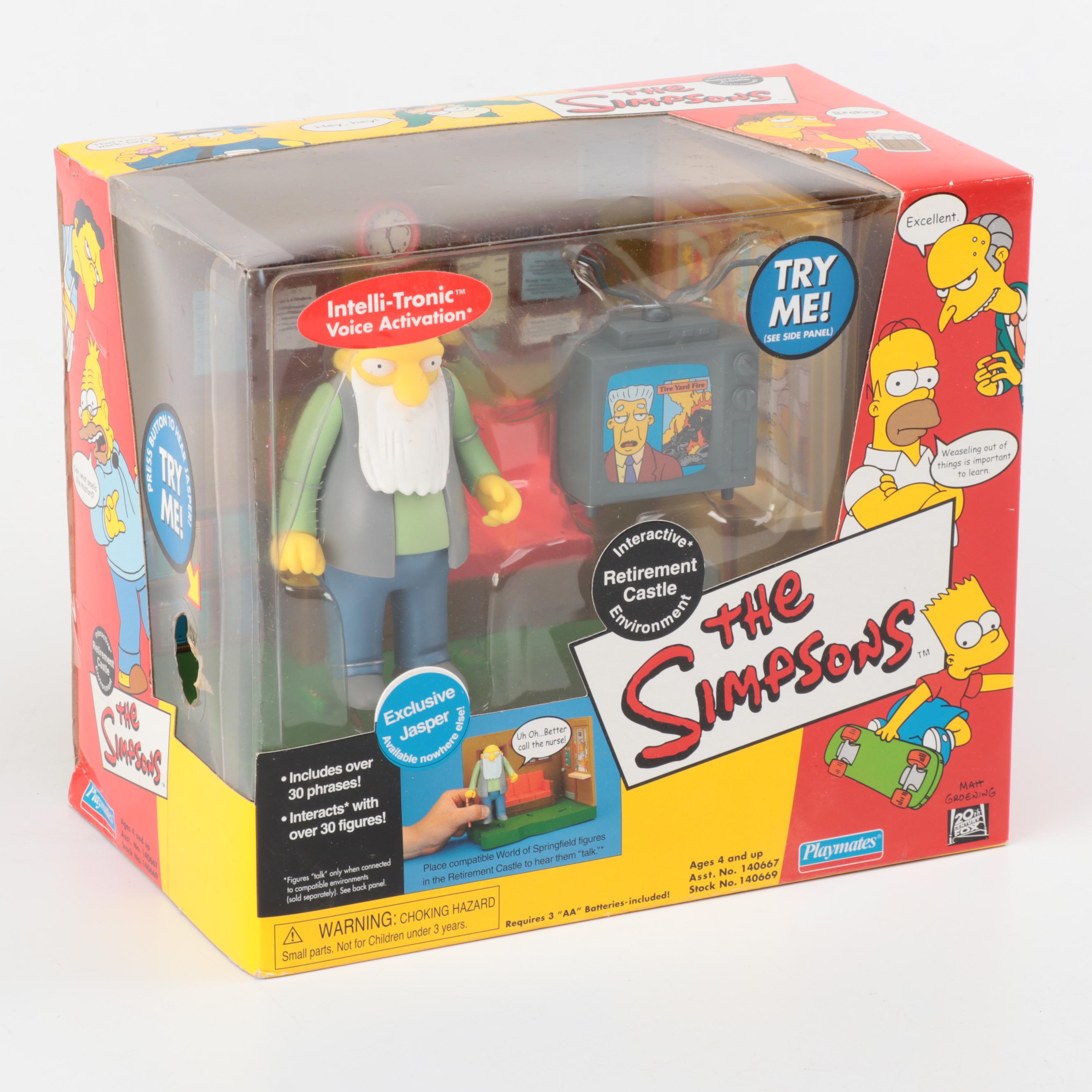 Playmates Simpsons Action Figurines Including Lionel Huts, Jasper and More