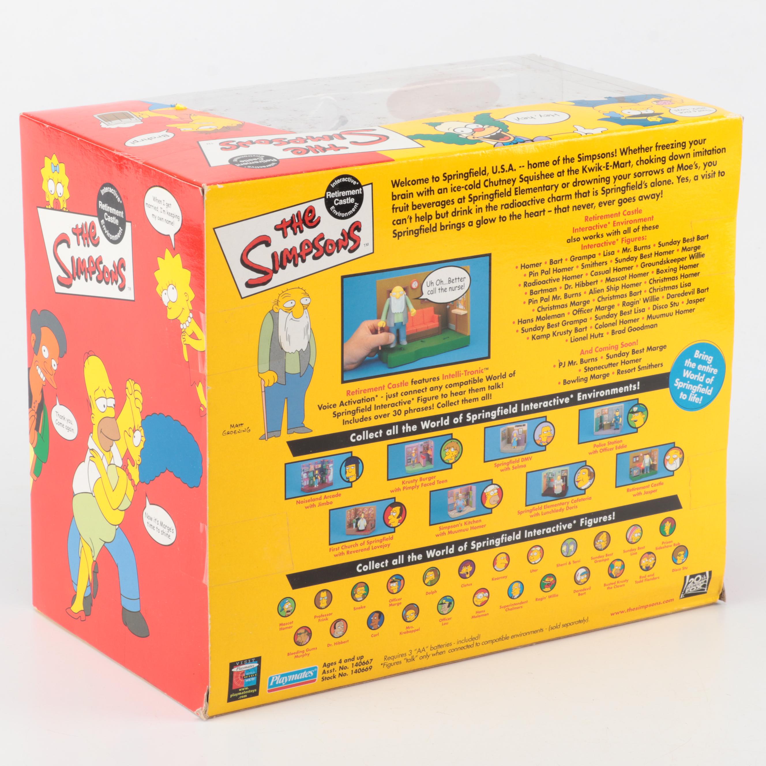 Playmates Simpsons Action Figurines Including Lionel Huts, Jasper and More