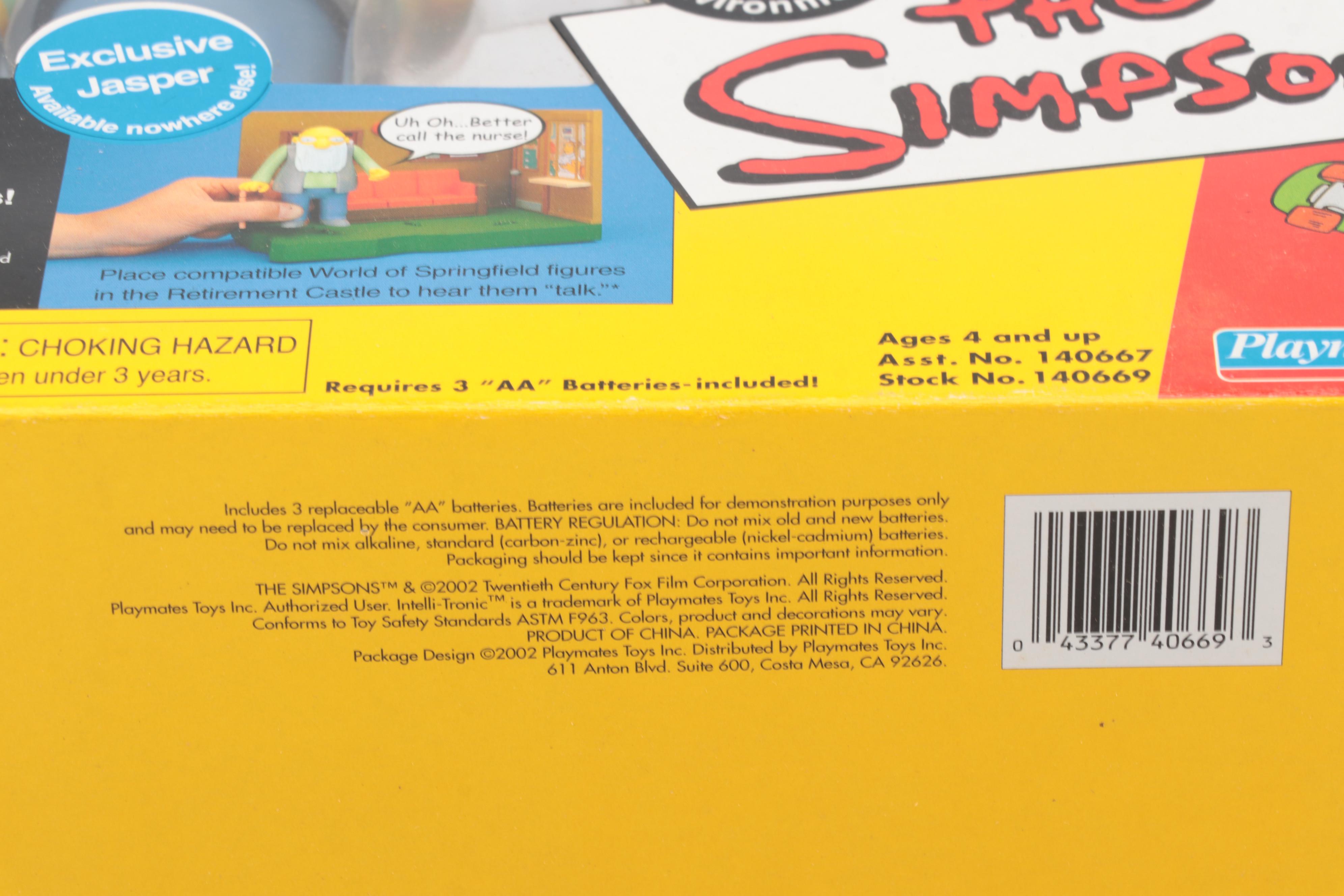 Playmates Simpsons Action Figurines Including Lionel Huts, Jasper and More