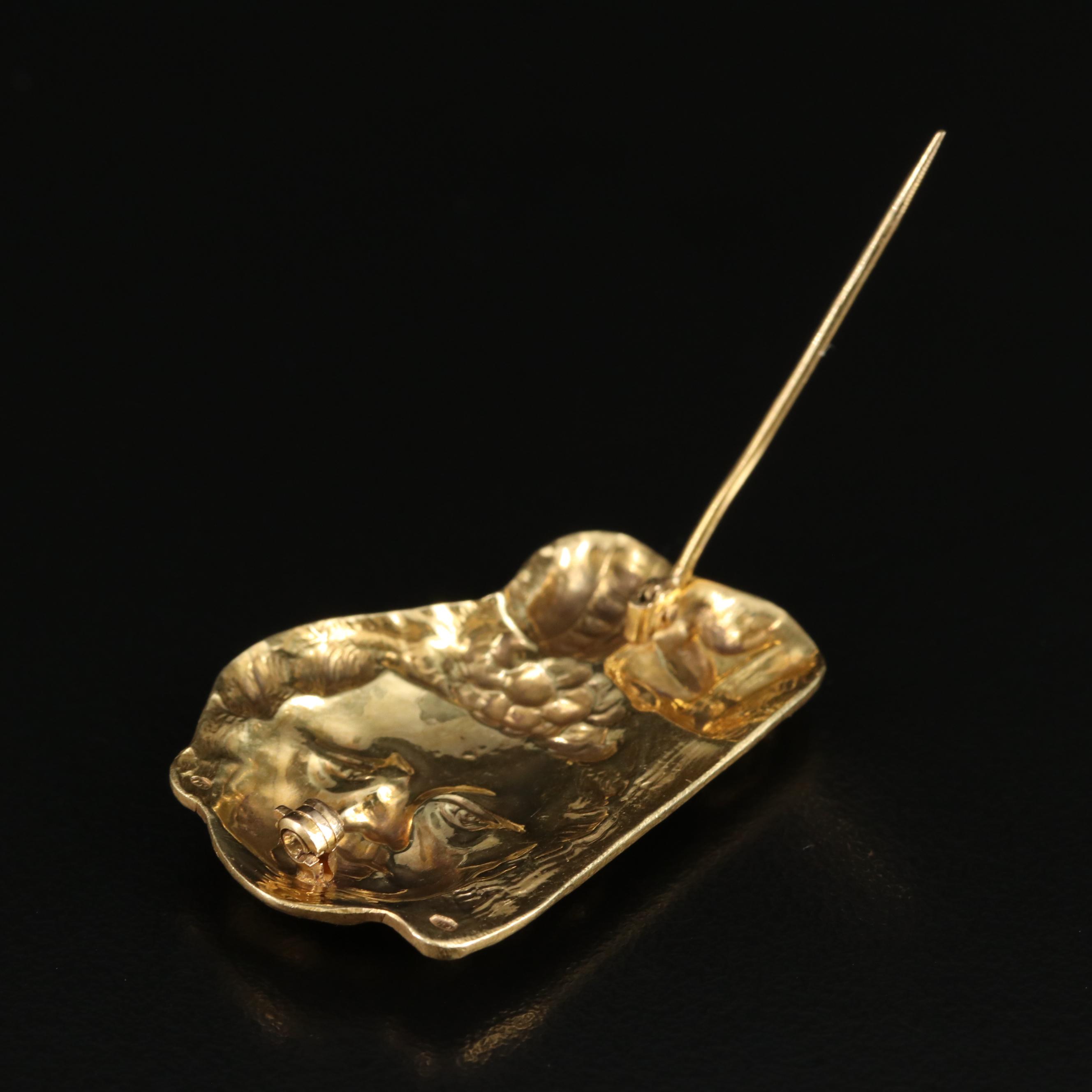 18K Gold Pin