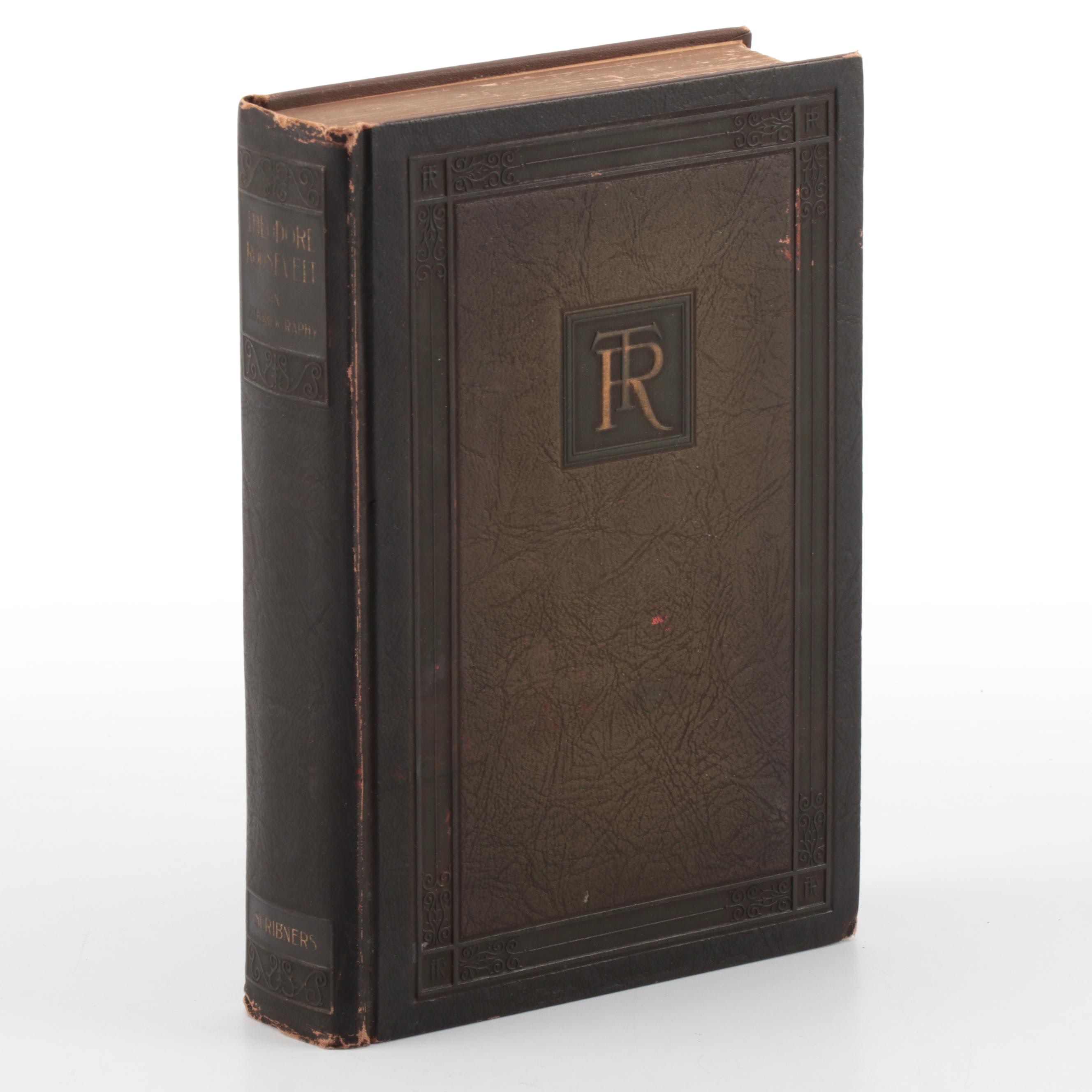 Illustrated "Theodore Roosevelt: An Autobiography" by Theodore Roosevelt, 1923