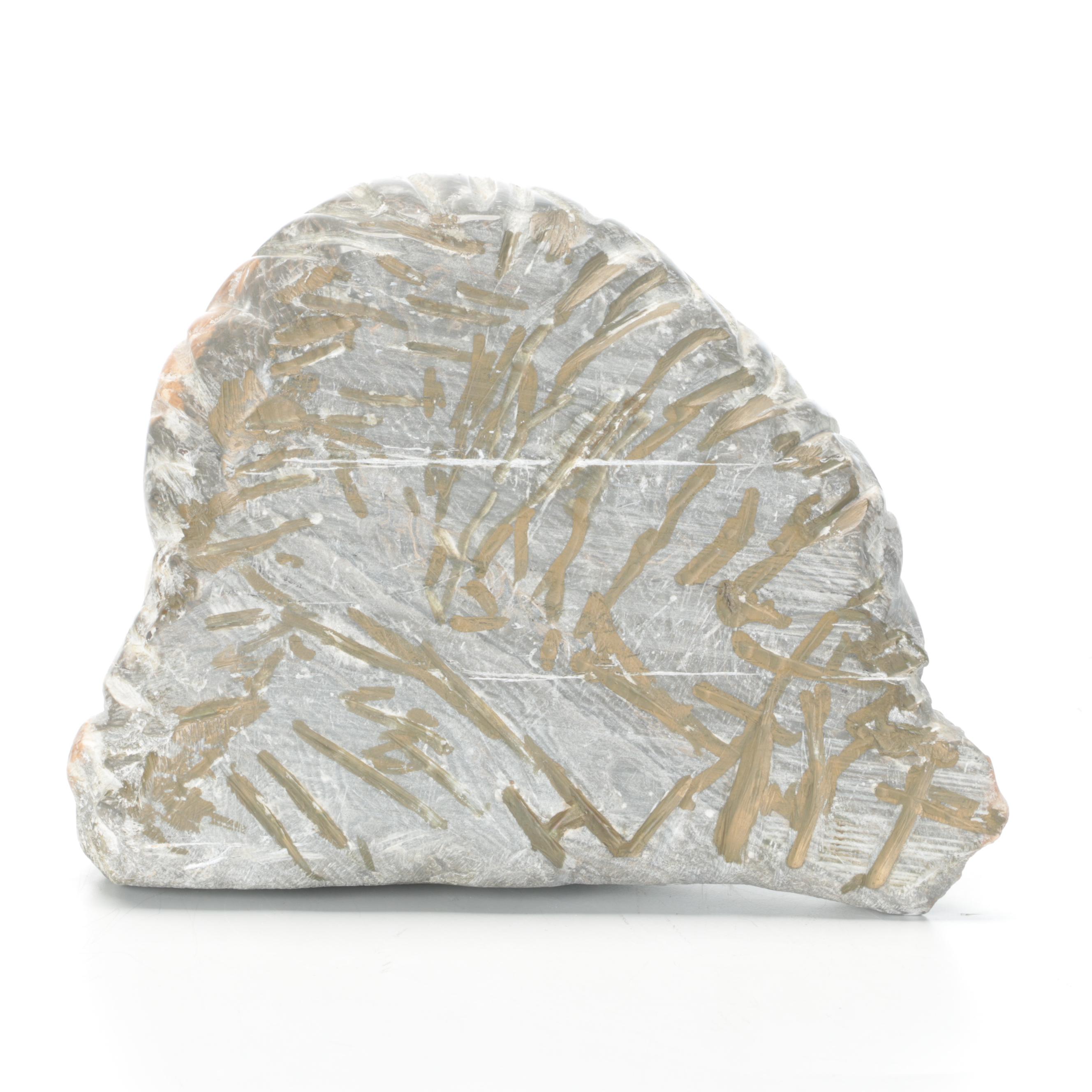 Carved Soapstone Sculpture of a Seal's Face