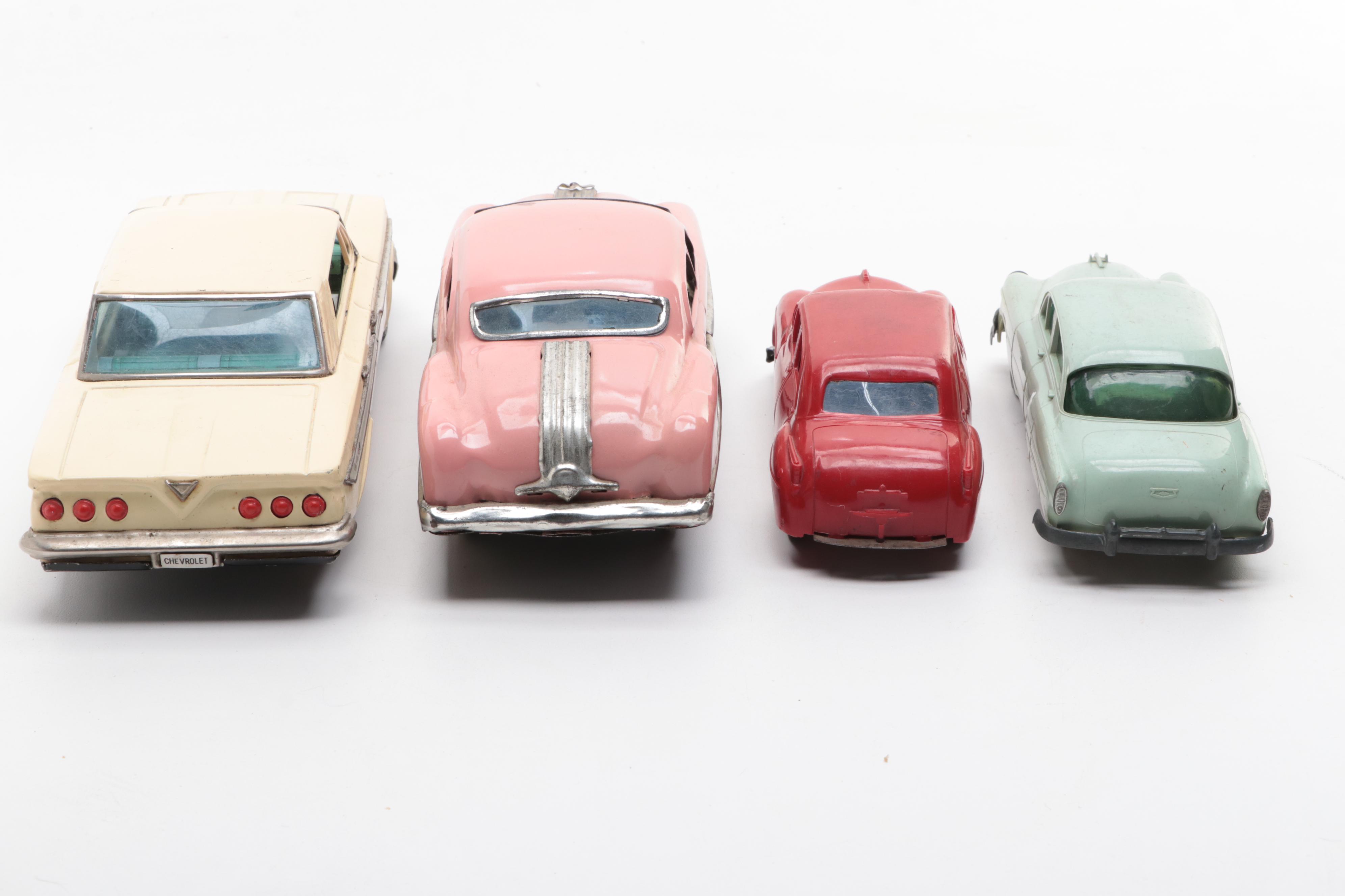 Bandai Chevrolet Toy Car with Other Diecast Toy Cars, Mid to Late 20th Century