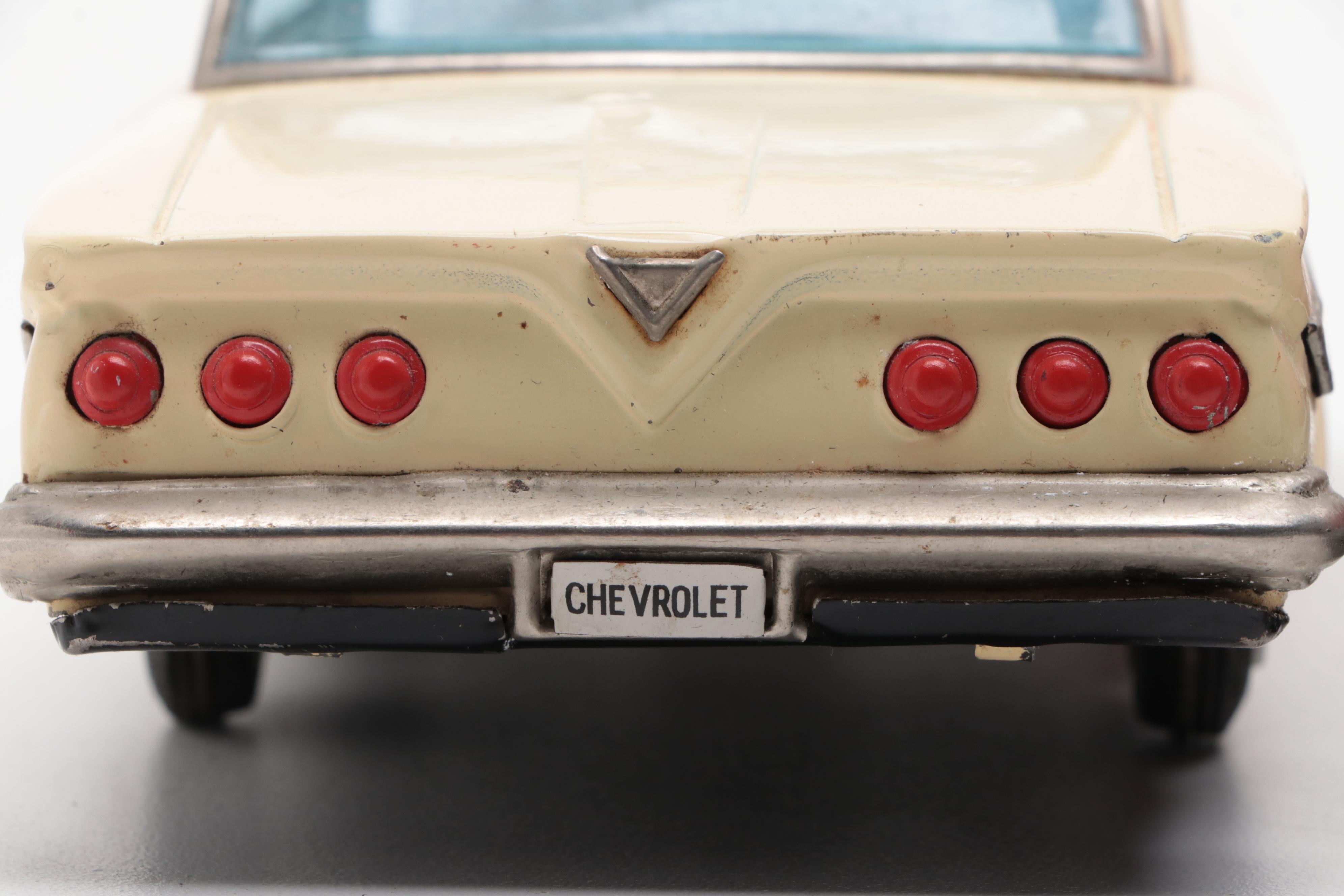 Bandai Chevrolet Toy Car with Other Diecast Toy Cars, Mid to Late 20th Century