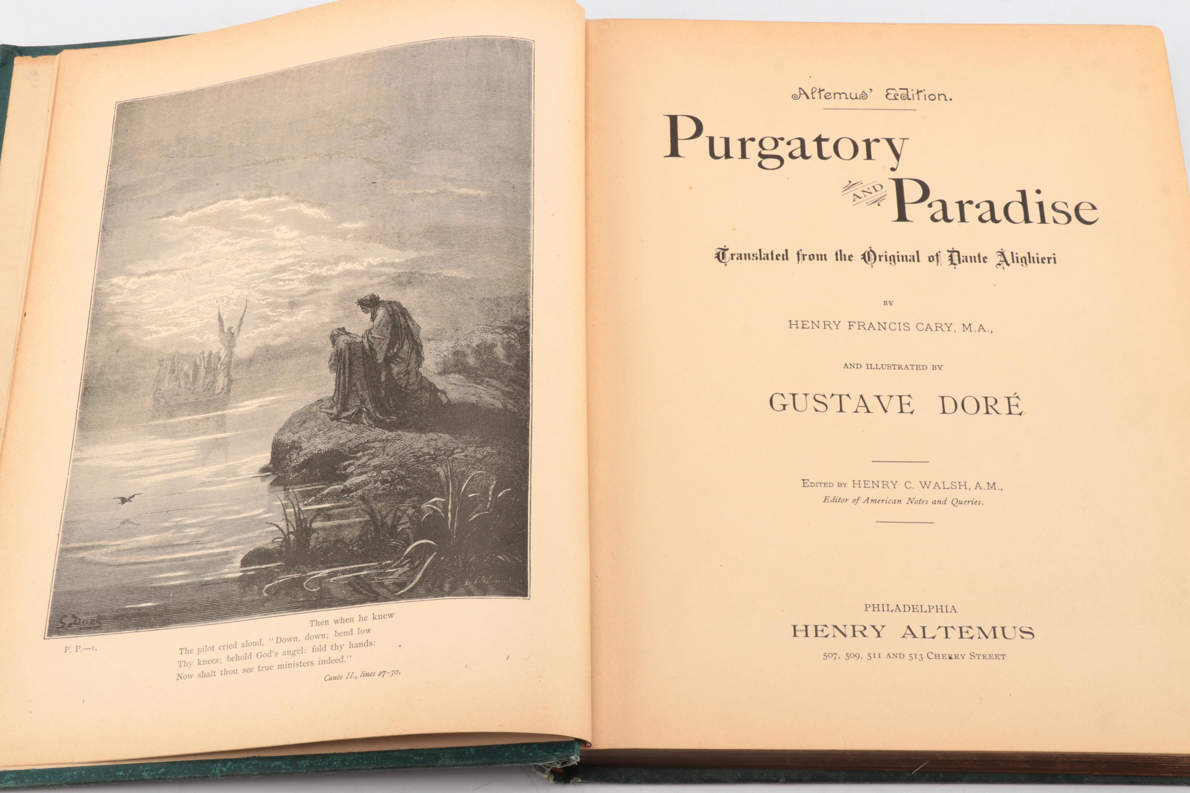 Gustave Doré Illustrated "Purgatory and Paradise" by Dante Alighieri