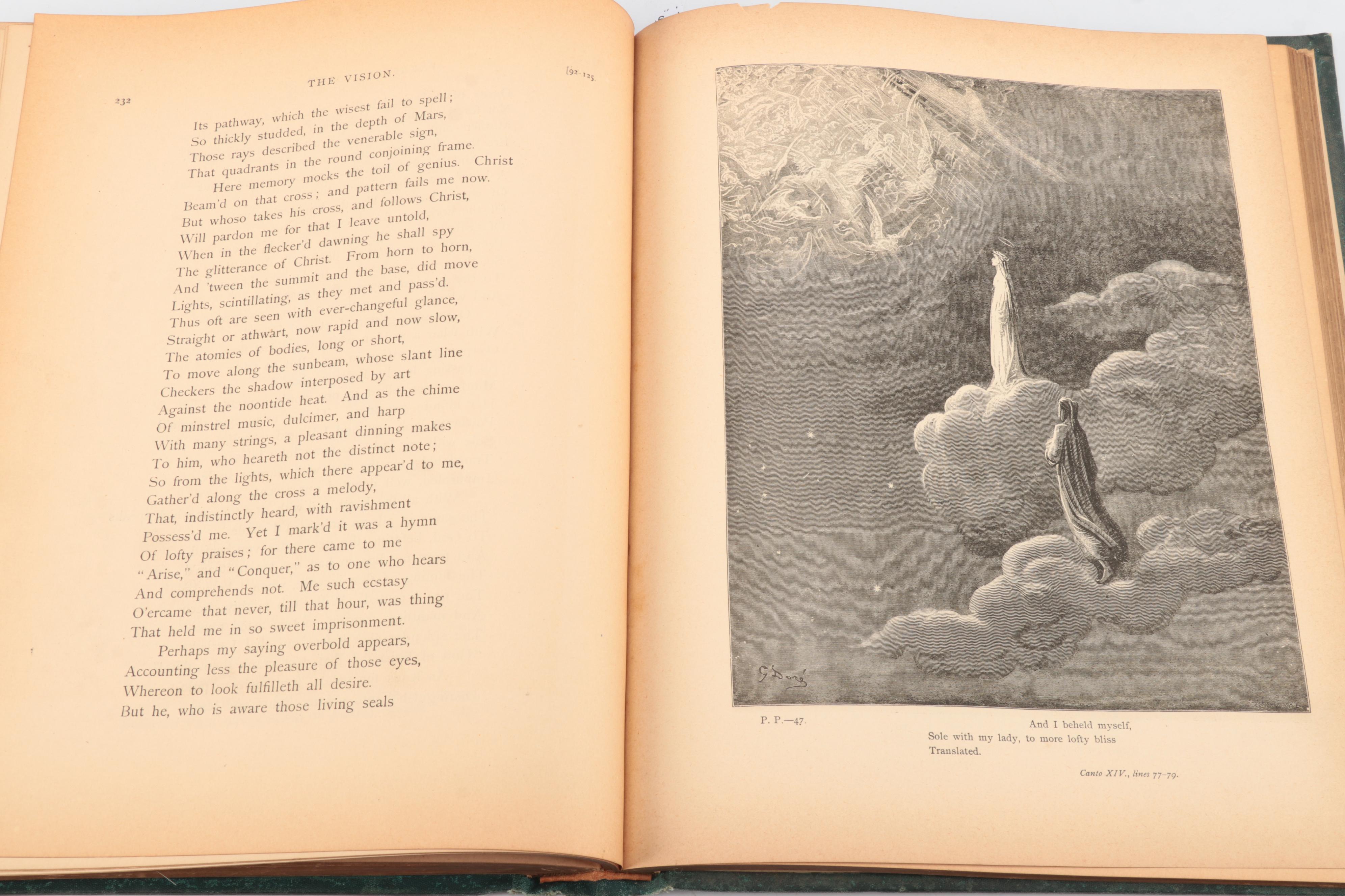 Gustave Doré Illustrated "Purgatory and Paradise" by Dante Alighieri