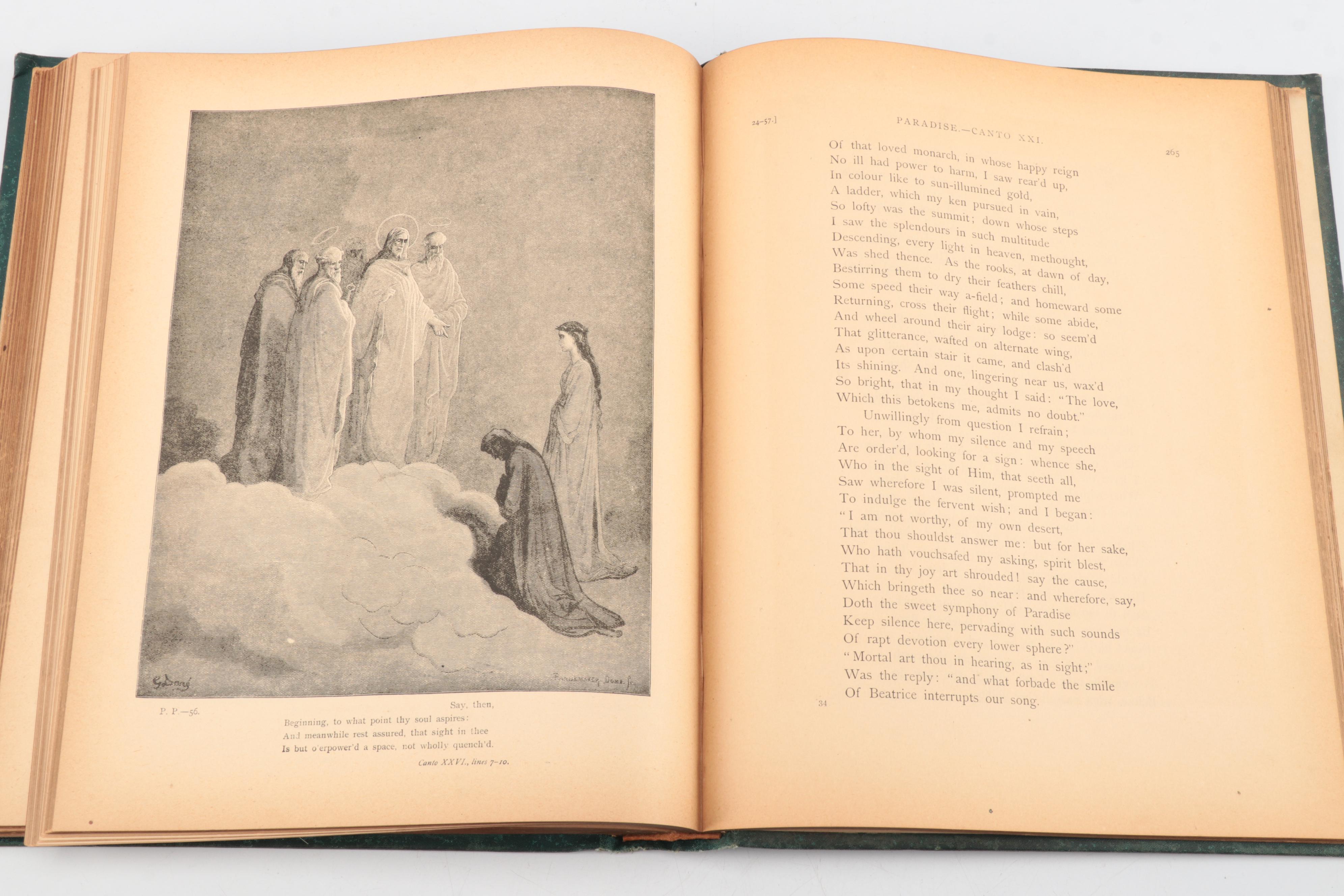 Gustave Doré Illustrated "Purgatory and Paradise" by Dante Alighieri