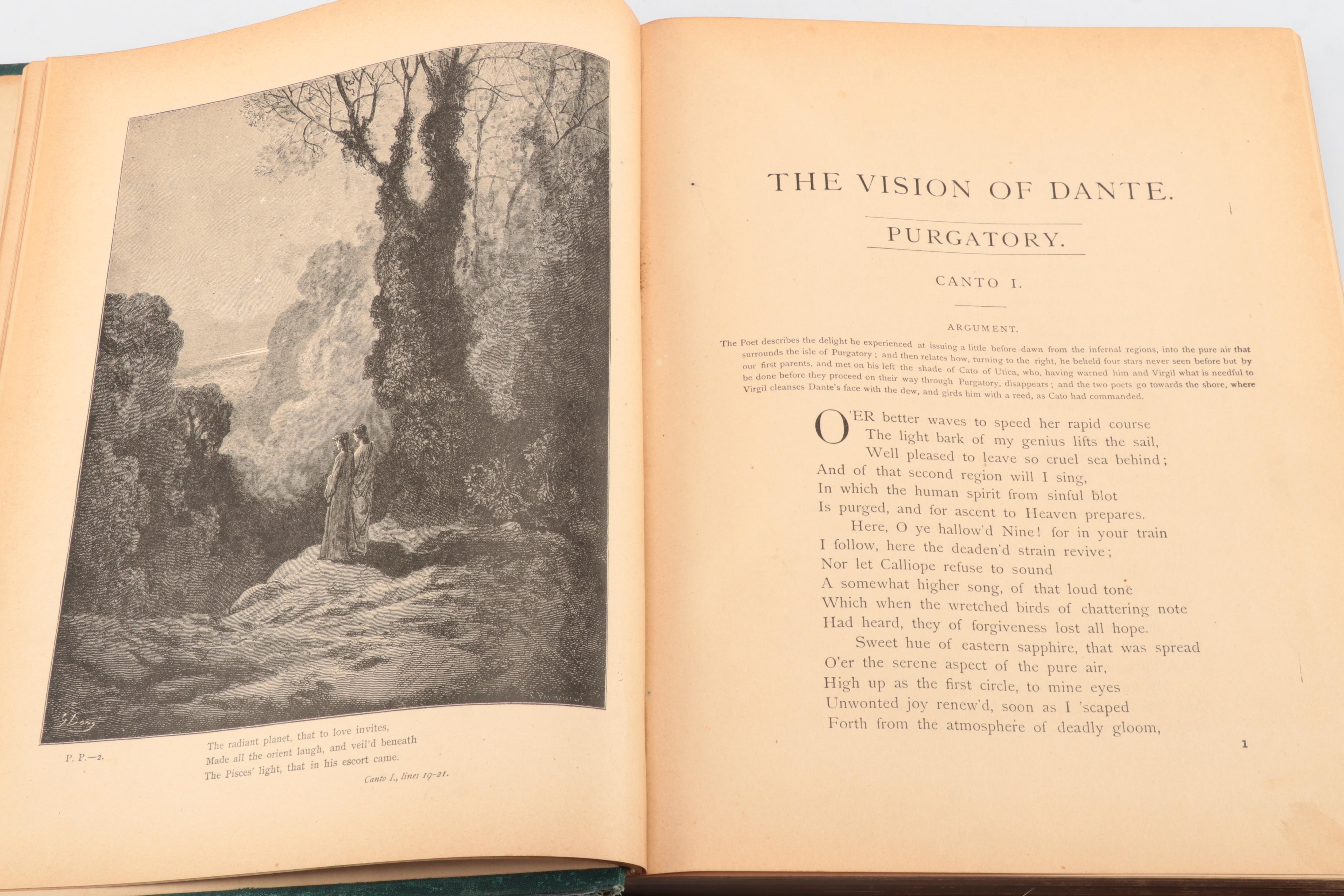 Gustave Doré Illustrated "Purgatory and Paradise" by Dante Alighieri